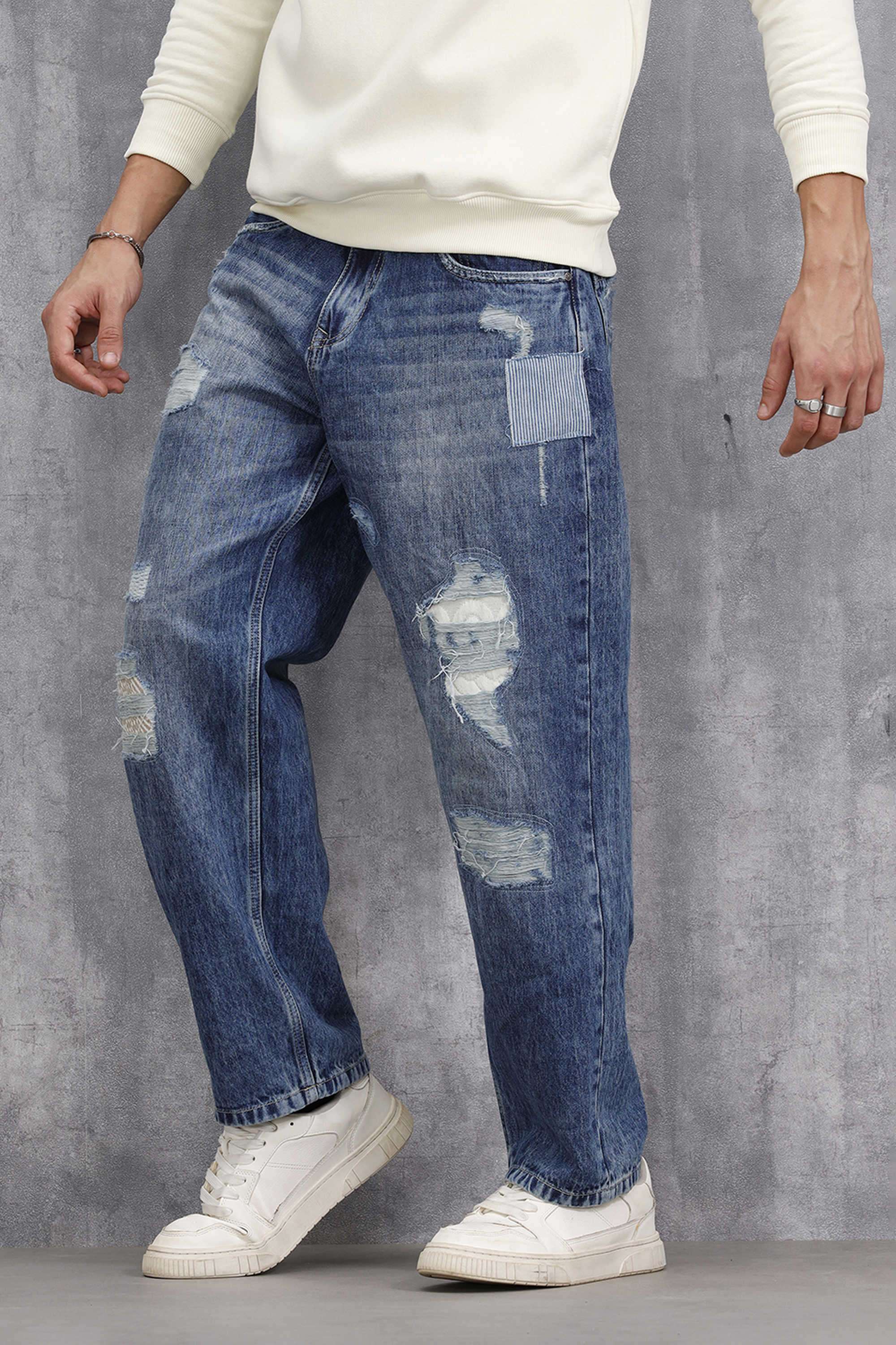 Solid-Cotton-Relaxed-Fit-Men-s-Jeans
