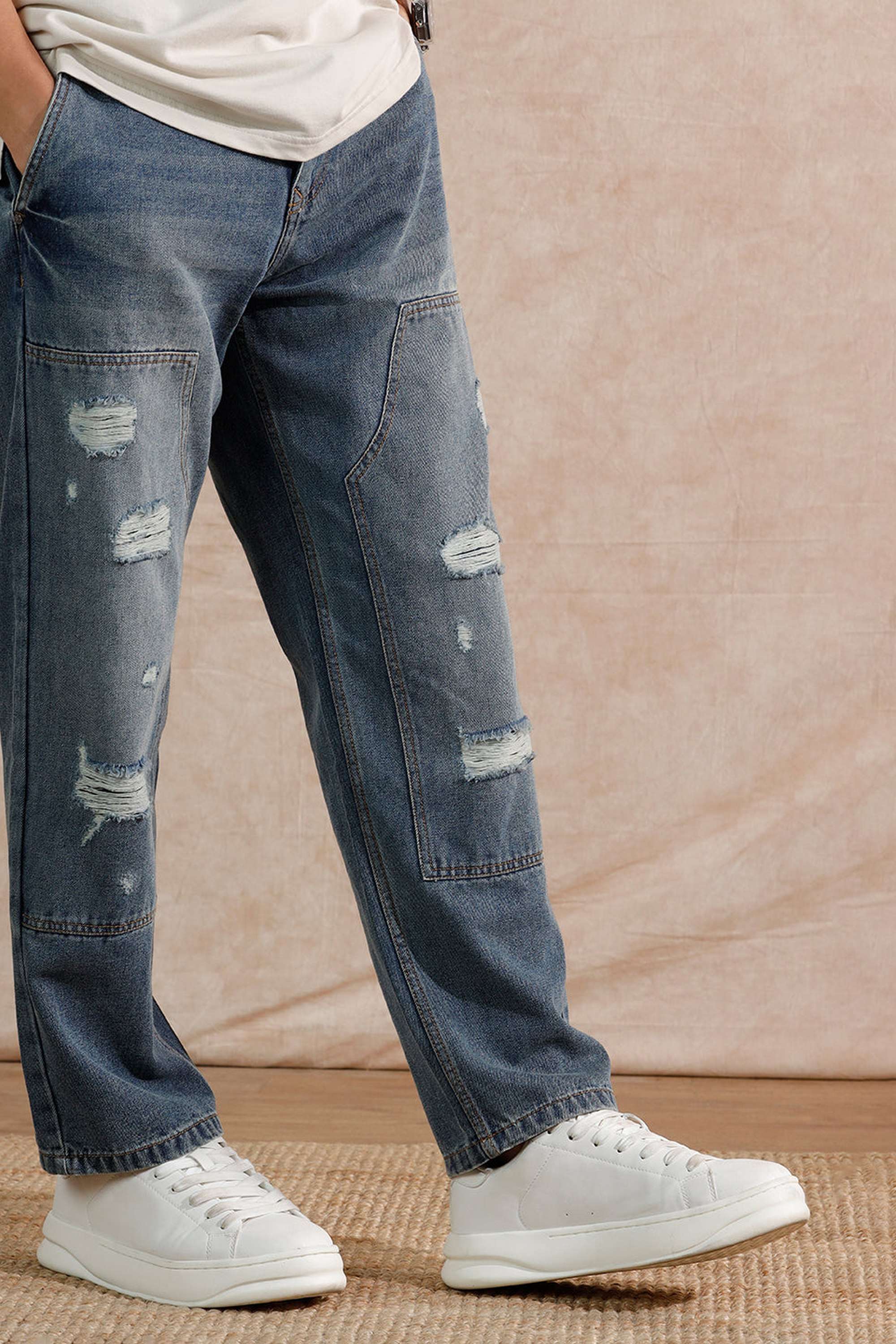 Light-Wash-Cotton-Relaxed-Fit-Men-s-Jeans