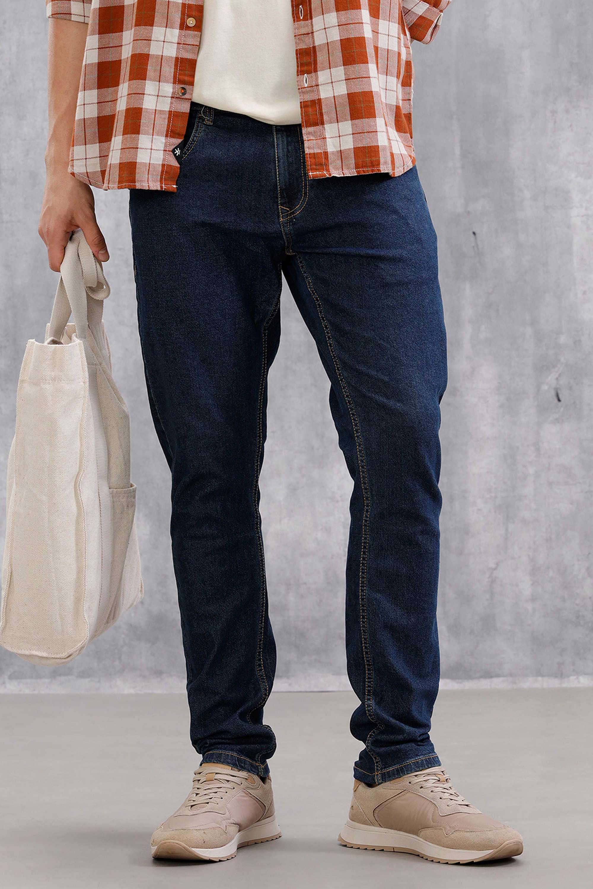 Light-Wash-Cotton-Tapered-Fit-Men-s-Jeans