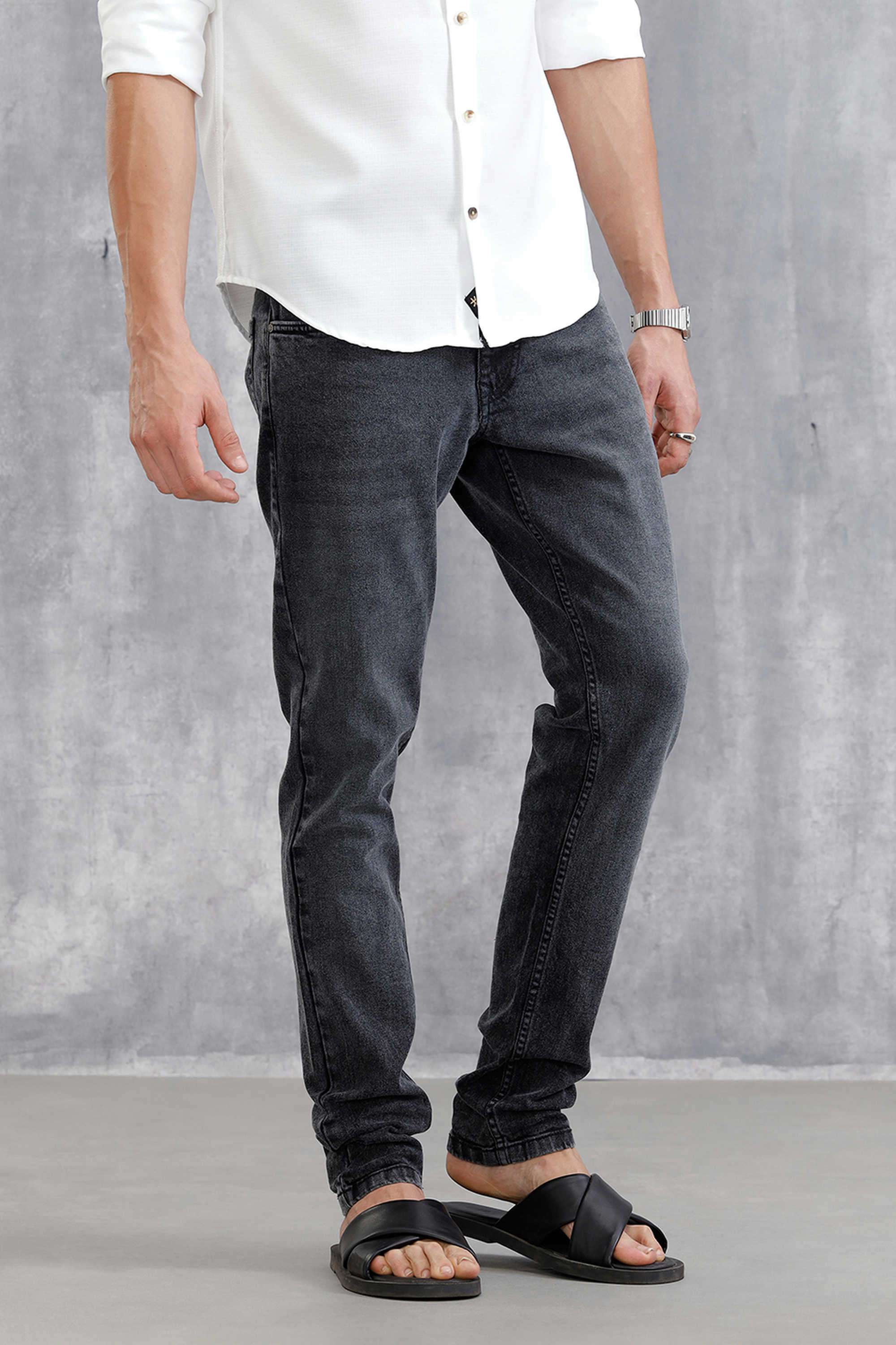 Solid-Cotton-Slim-Fit-Men-s-Jeans
