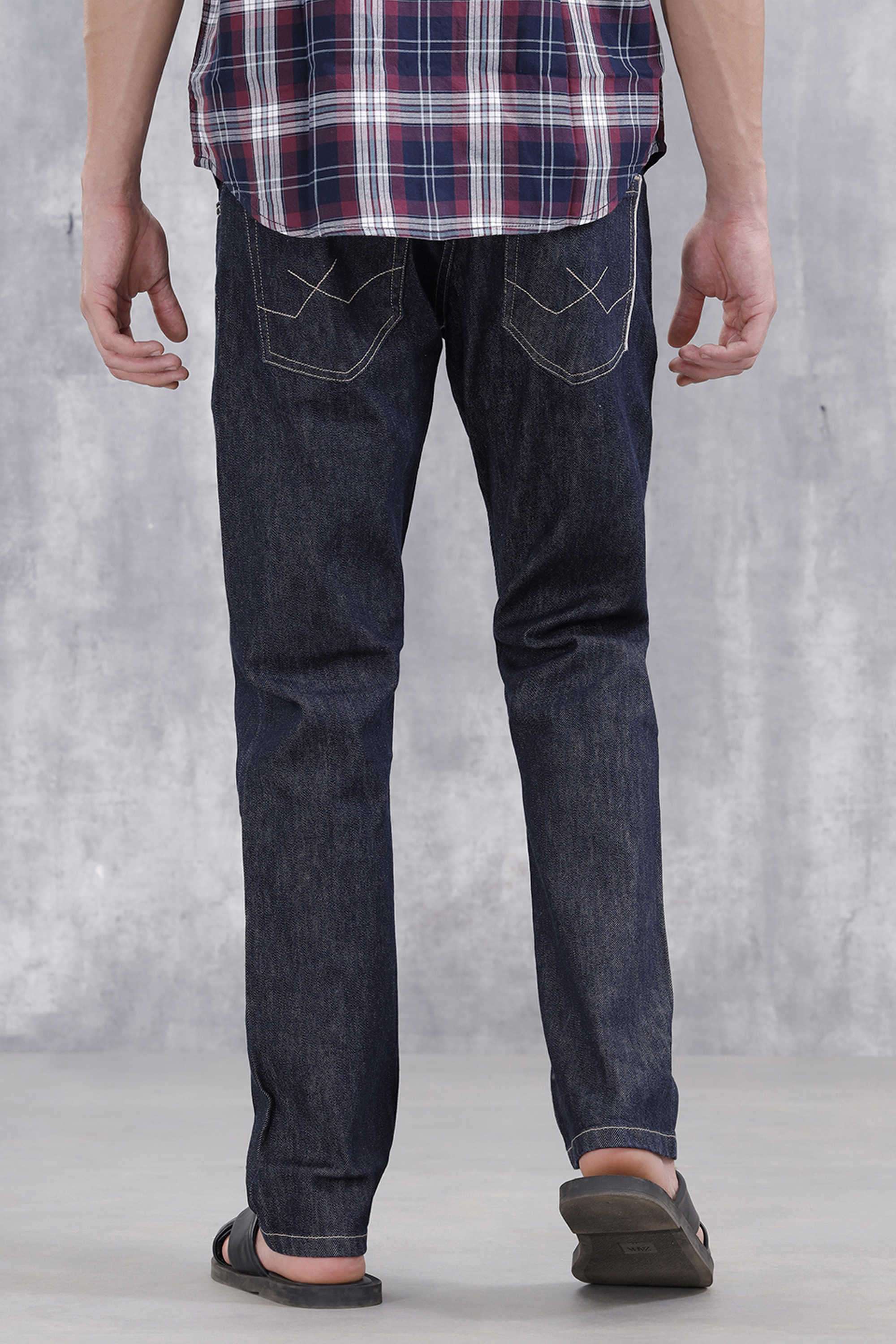 Solid-Cotton-Straight-Fit-Men-s-Jeans