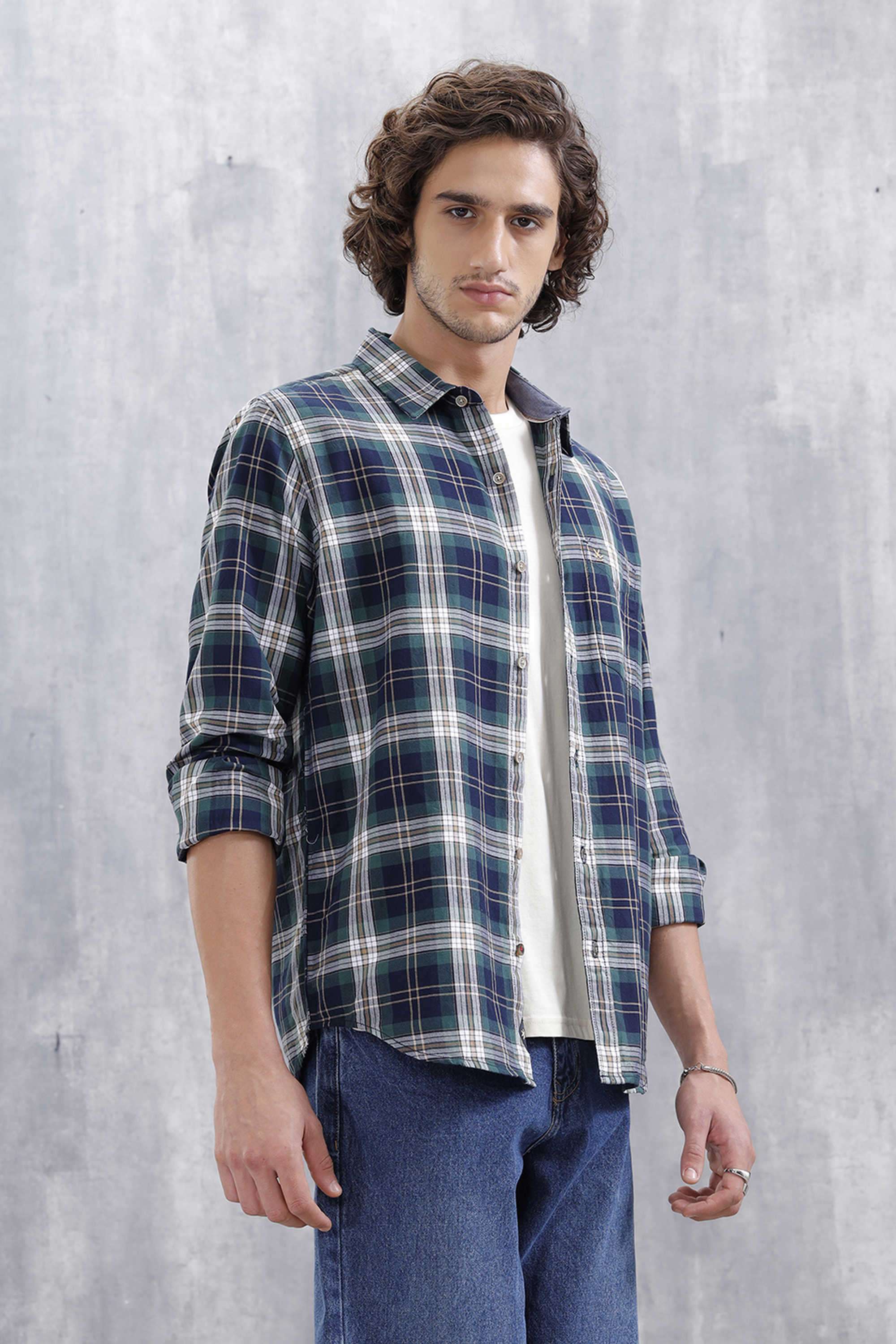 Checks-Cotton-Slim-Fit-Men-s-Casual-Shirt