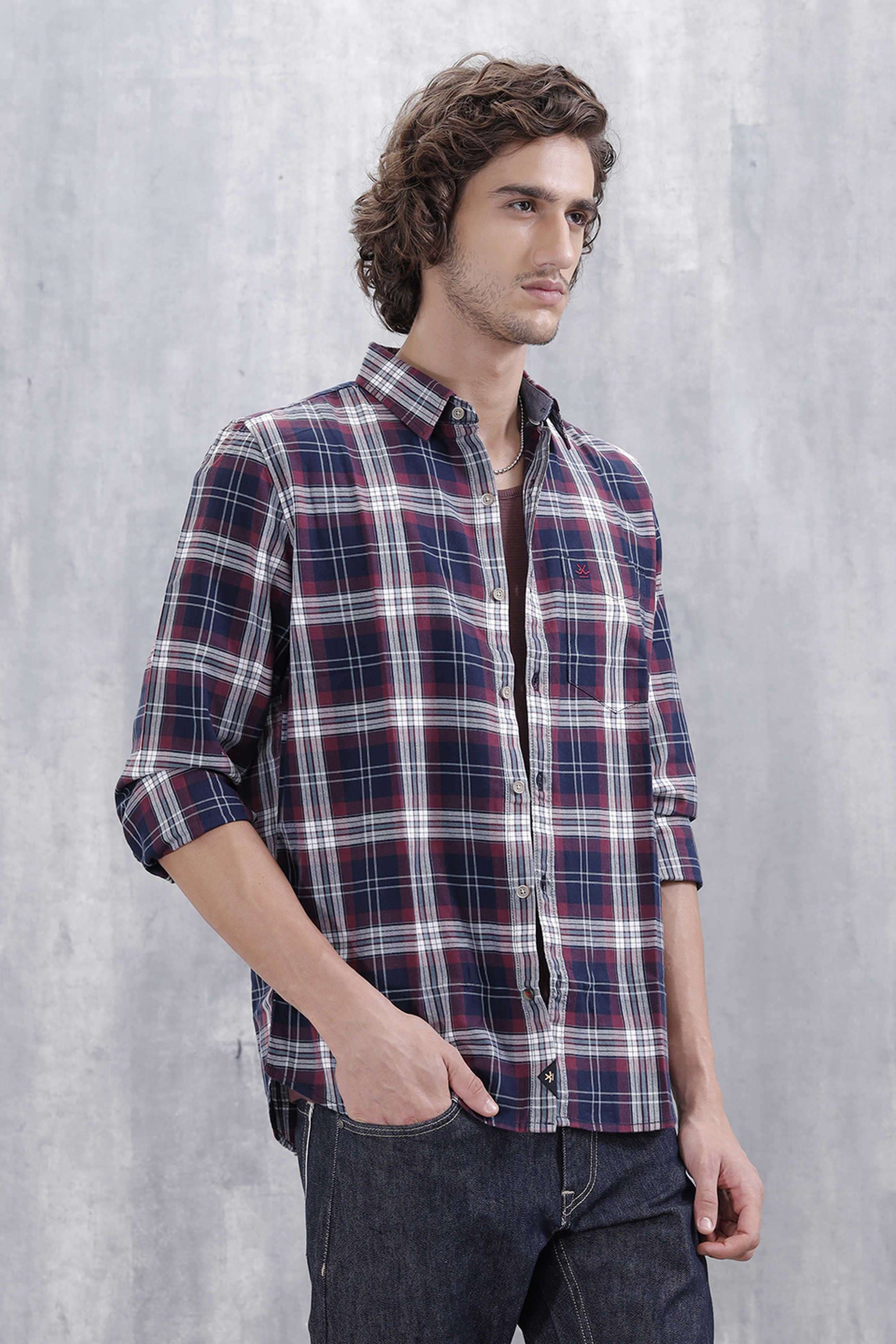 Checks-Cotton-Slim-Fit-Men-s-Casual-Shirt