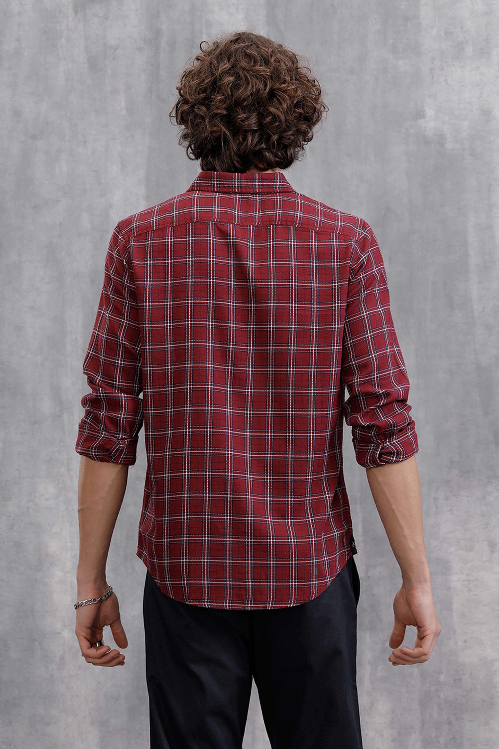 Checks-Cotton-Slim-Fit-Men-s-Casual-Wear-Shirt
