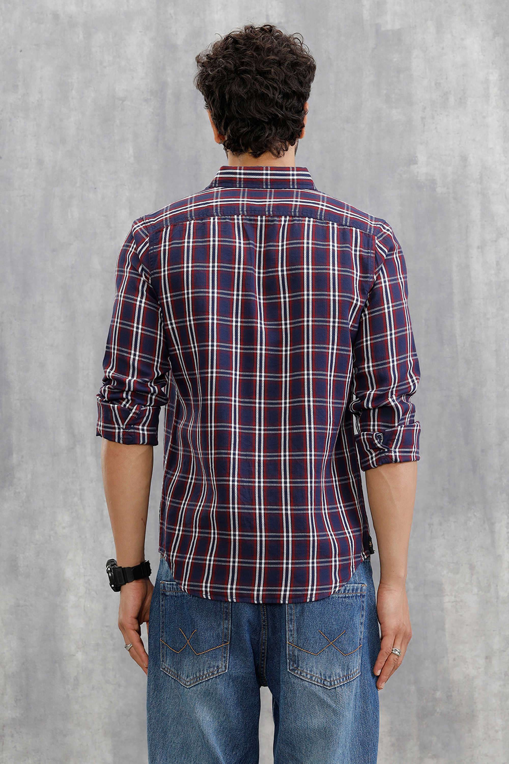 Checks-Cotton-Slim-Fit-Men-s-Casual-Wear-Shirt