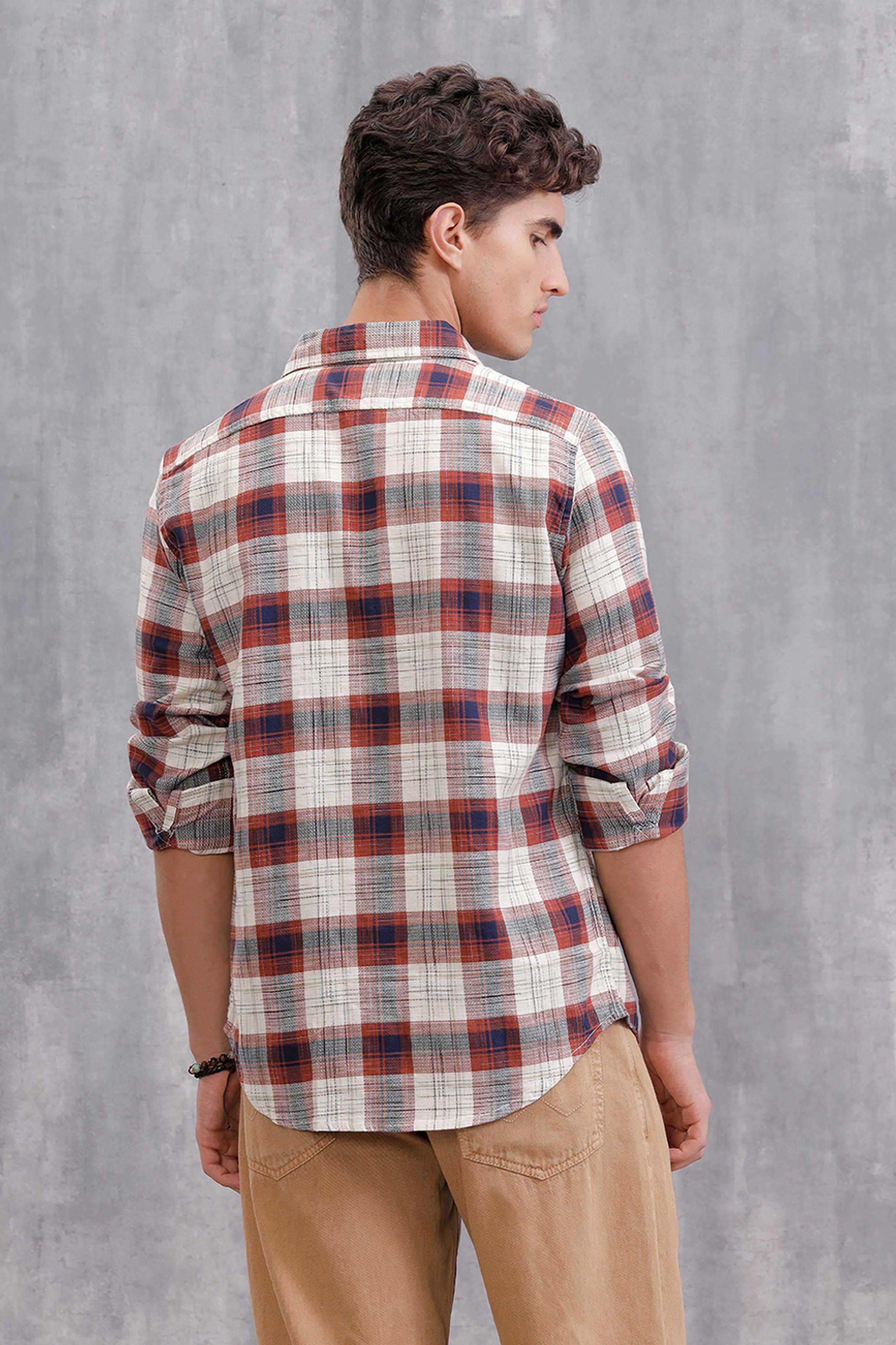 Checks-Cotton-Slim-Fit-Men-s-Casual-Wear-Shirt