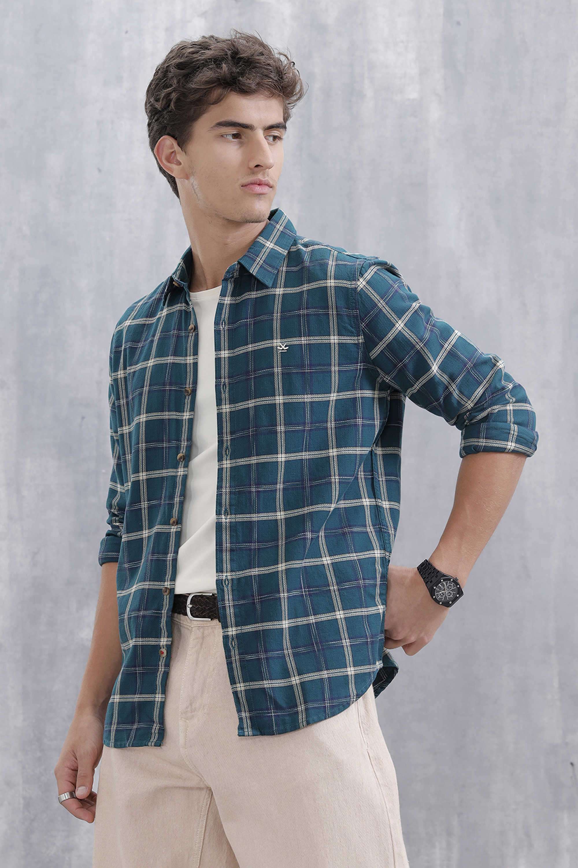 Checks-Cotton-Slim-Fit-Men-s-Casual-Wear-Shirt
