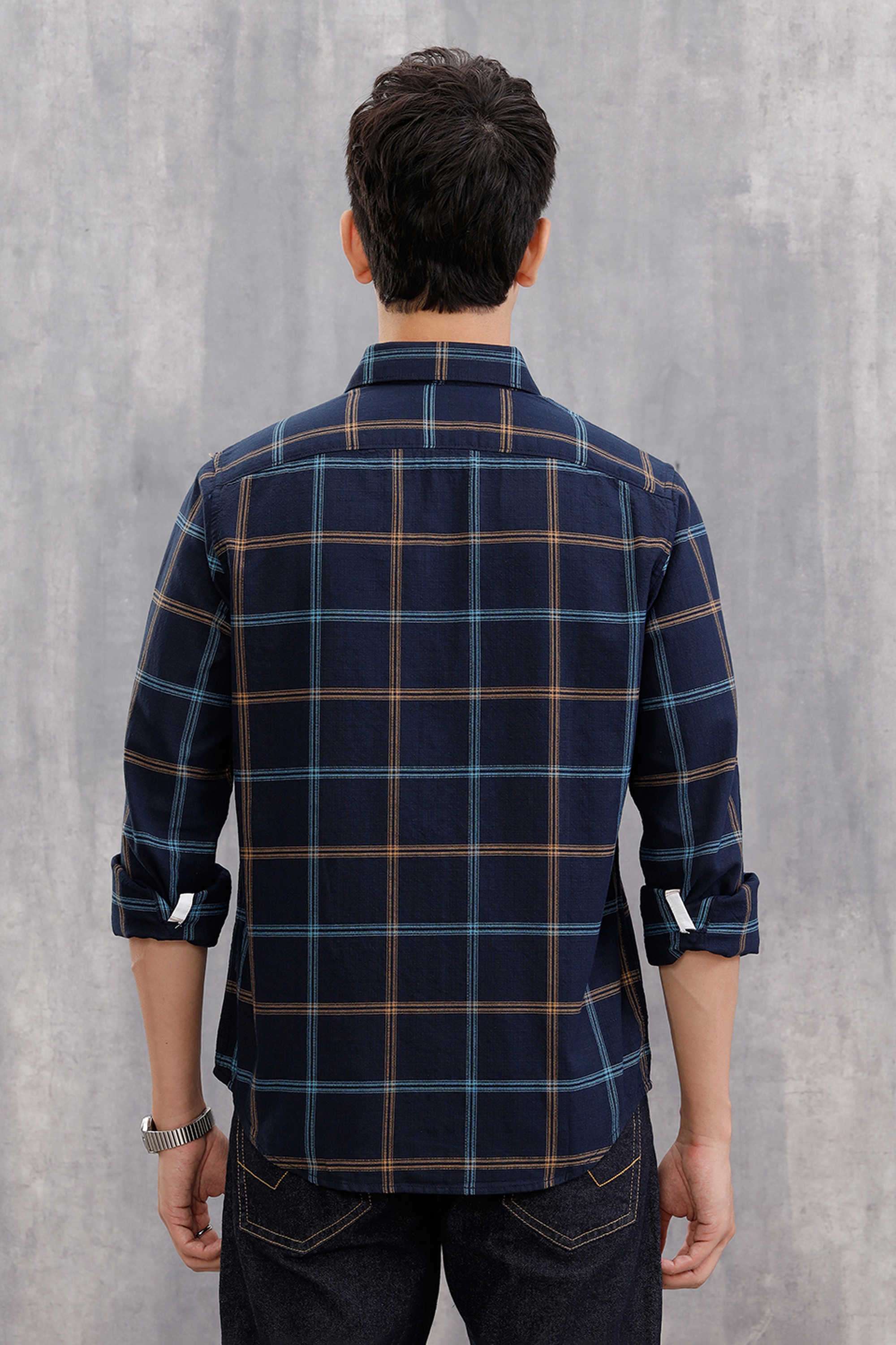 Checks-Cotton-Slim-Fit-Men-s-Casual-Wear-Shirt