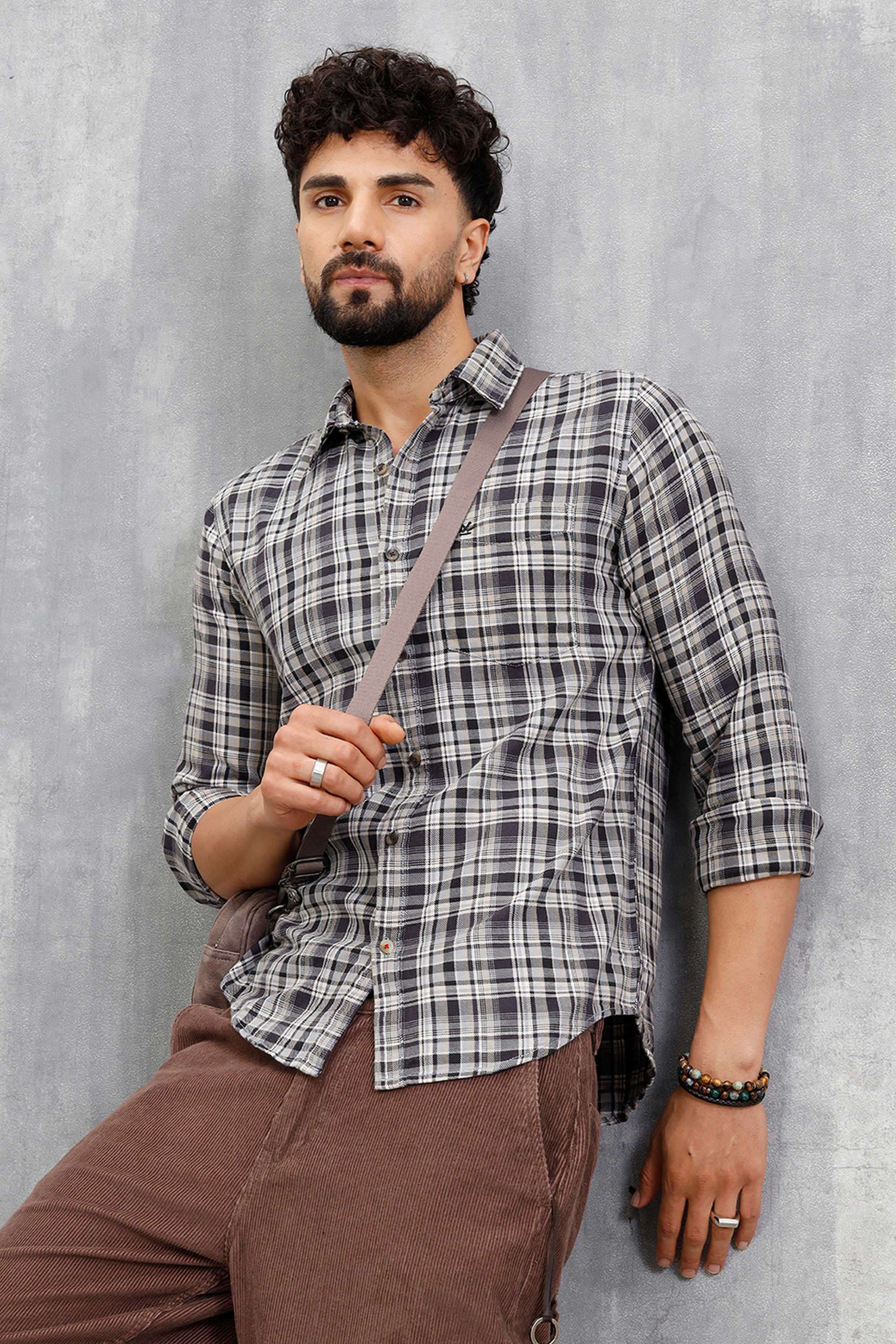 Checks-Cotton-Slim-Fit-Men-s-Casual-Wear-Shirt