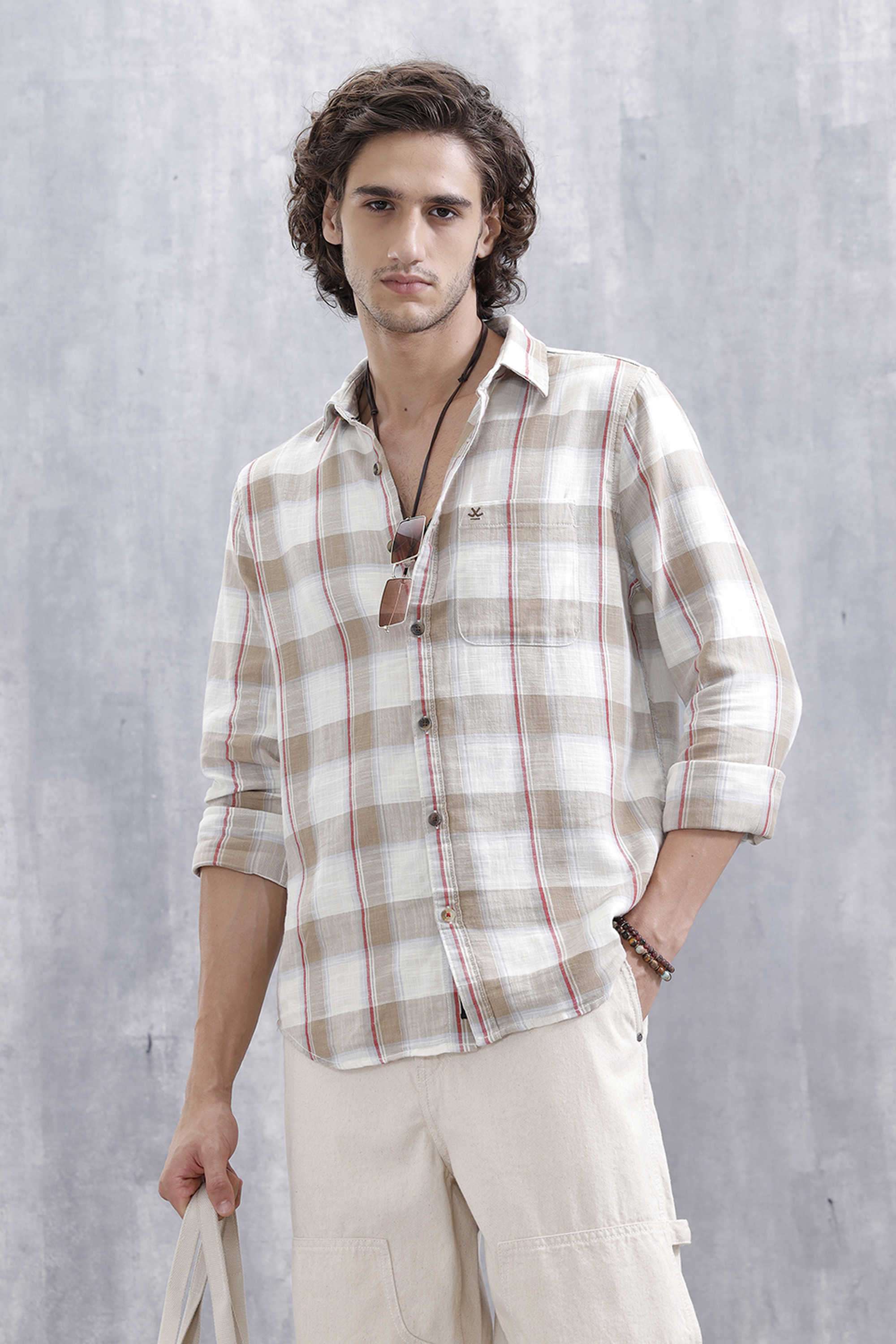 Checks-Cotton-Slim-Fit-Men-s-Casual-Wear-Shirt