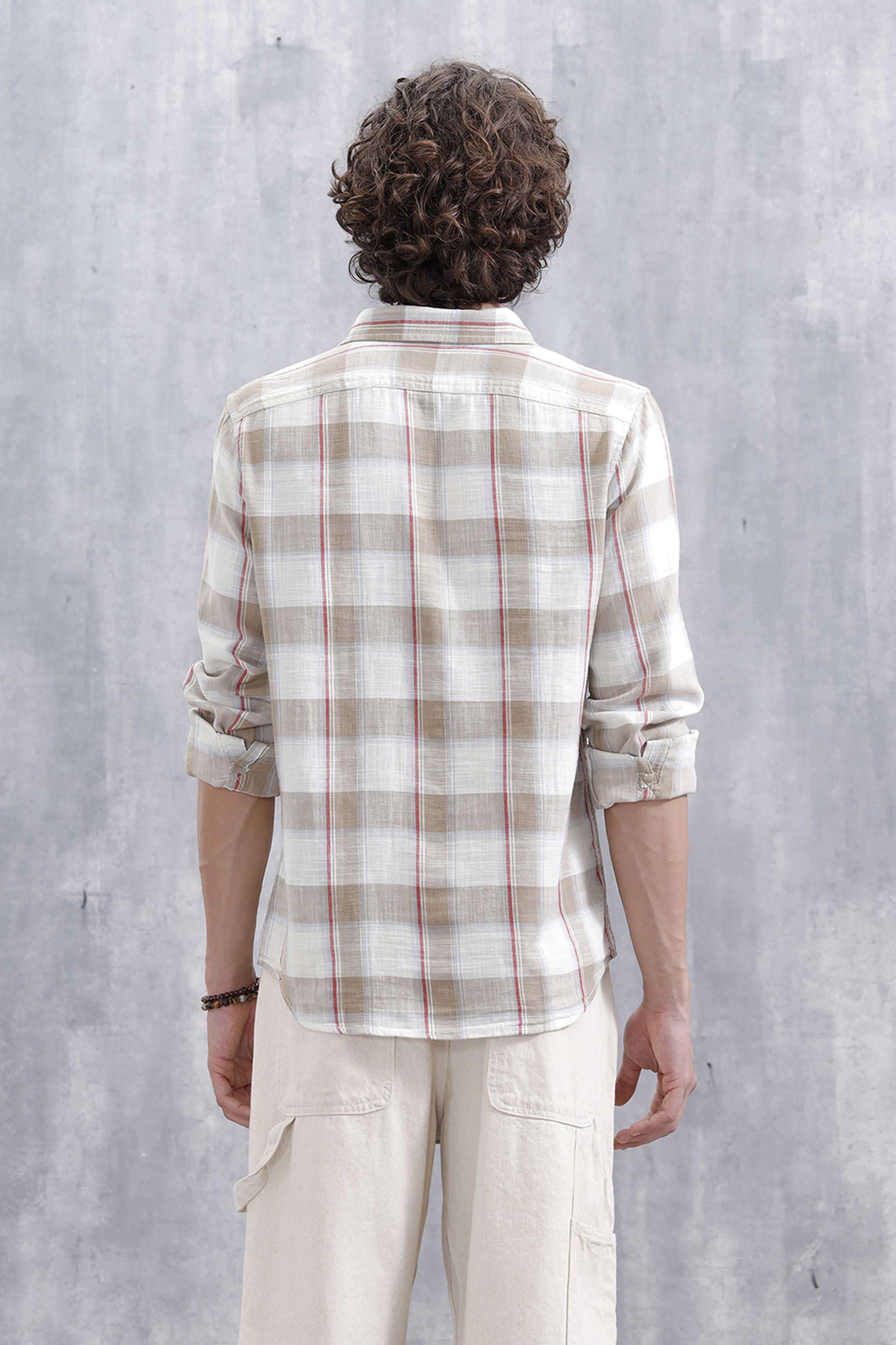 Checks-Cotton-Slim-Fit-Men-s-Casual-Wear-Shirt