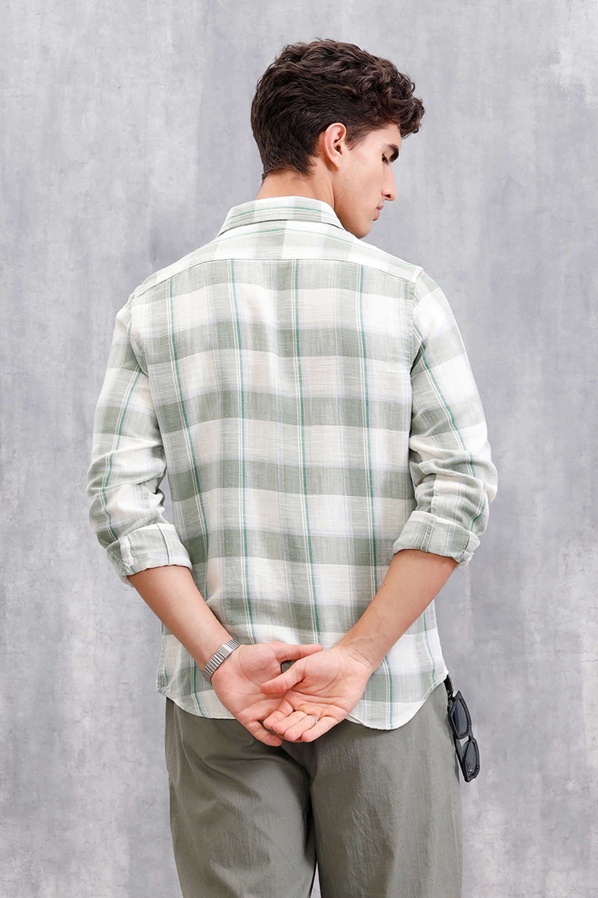 Checks-Cotton-Slim-Fit-Men-s-Casual-Wear-Shirt