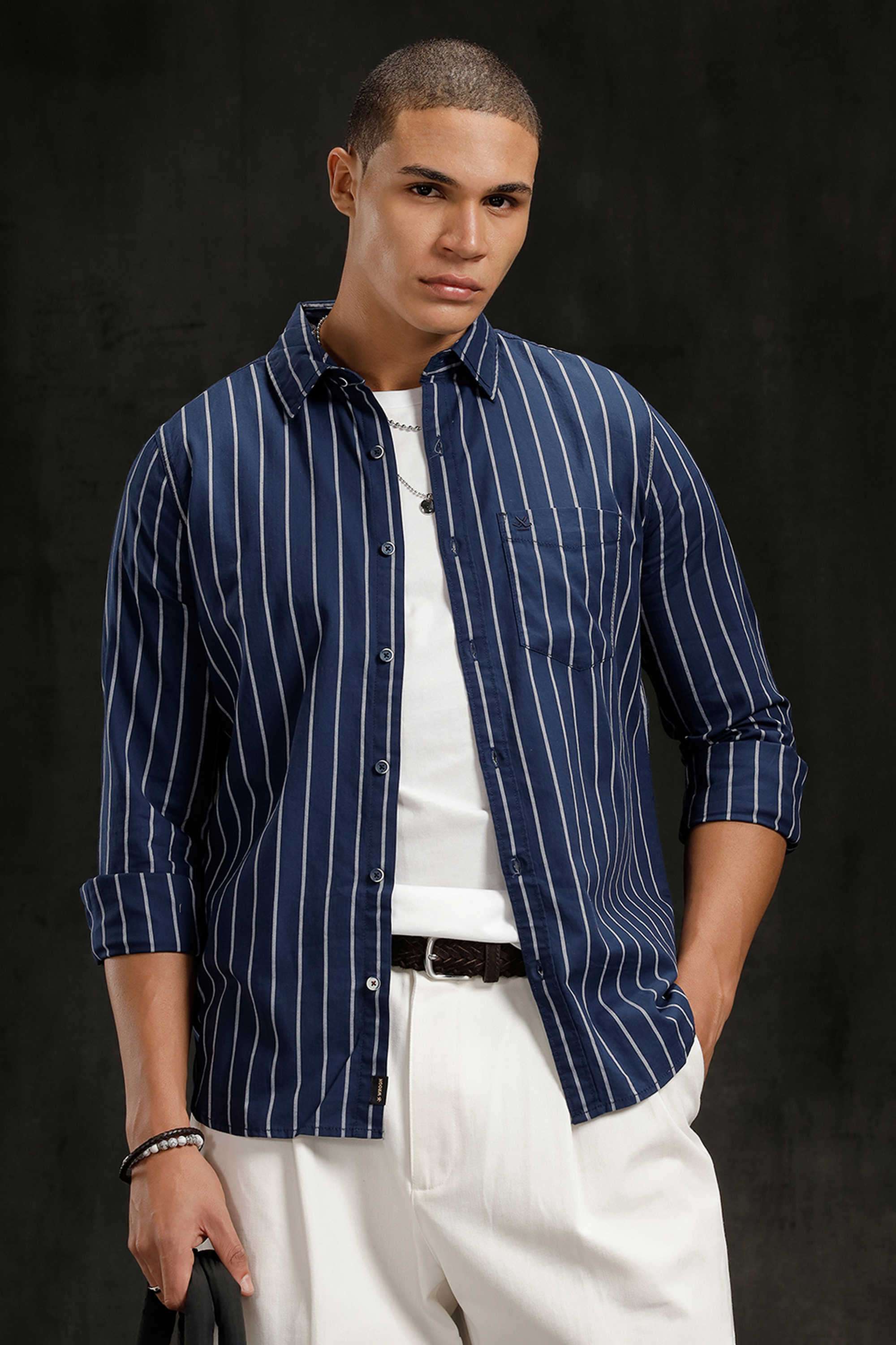 Stripes-Cotton-Slim-Fit-Men-s-Casual-Wear-Shirt