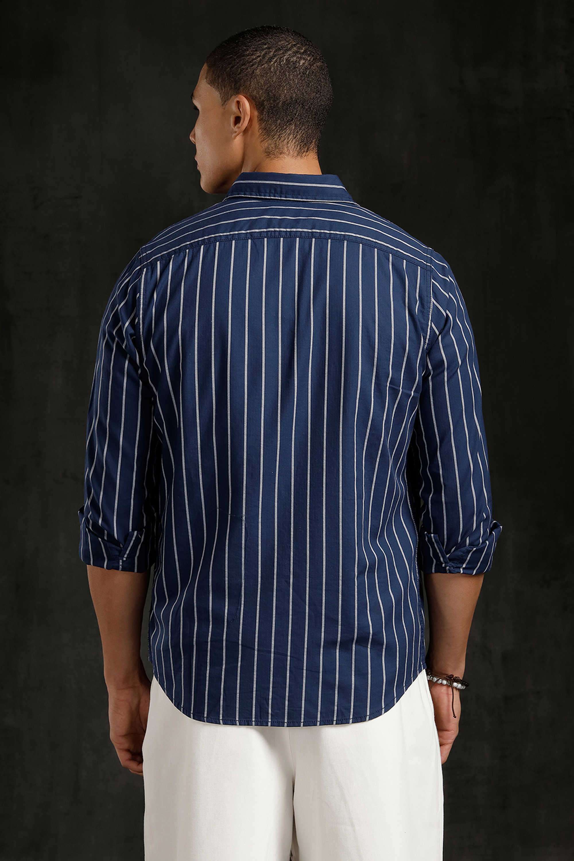 Stripes-Cotton-Slim-Fit-Men-s-Casual-Wear-Shirt