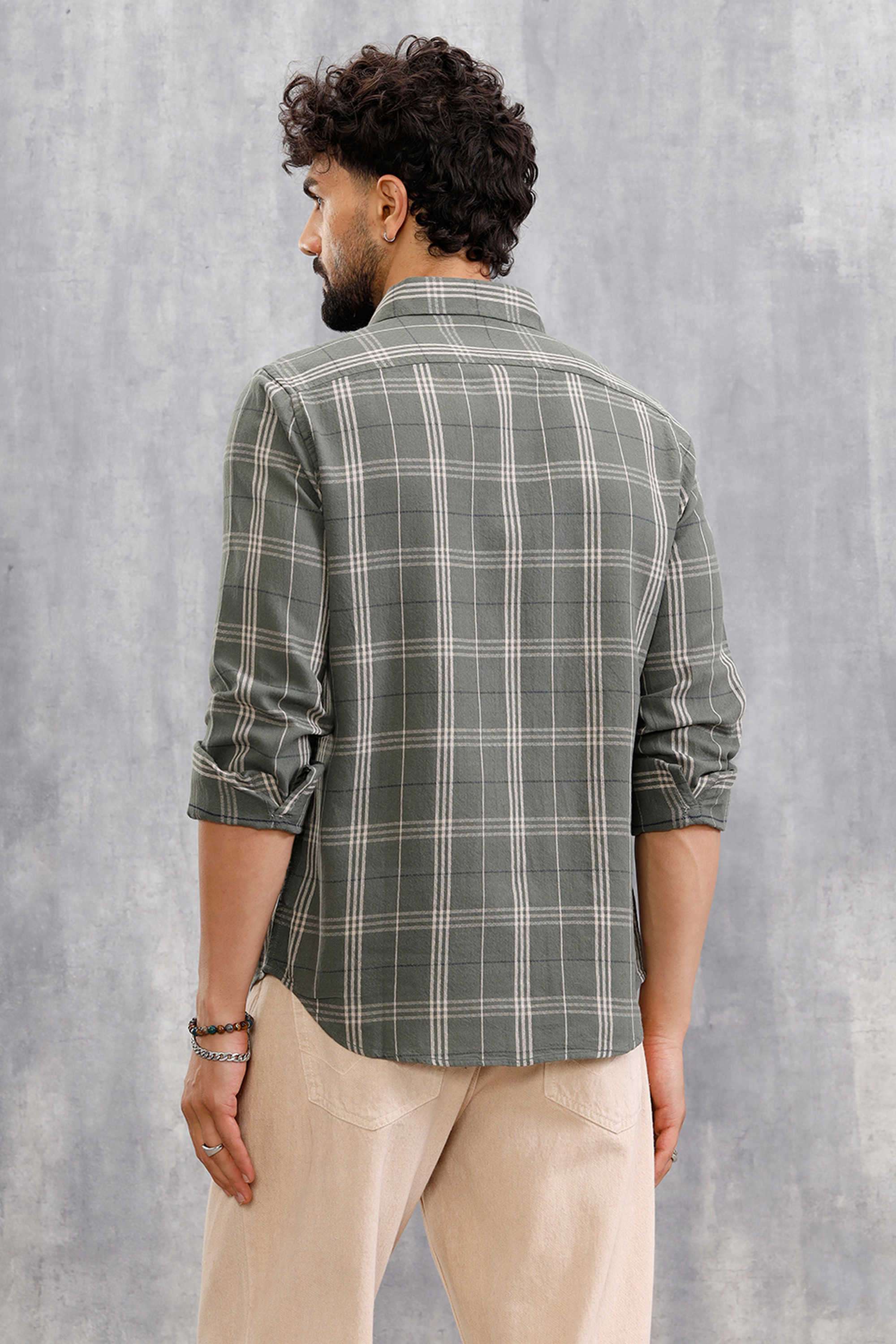 Checks-Cotton-Slim-Fit-Men-s-Casual-Wear-Shirt