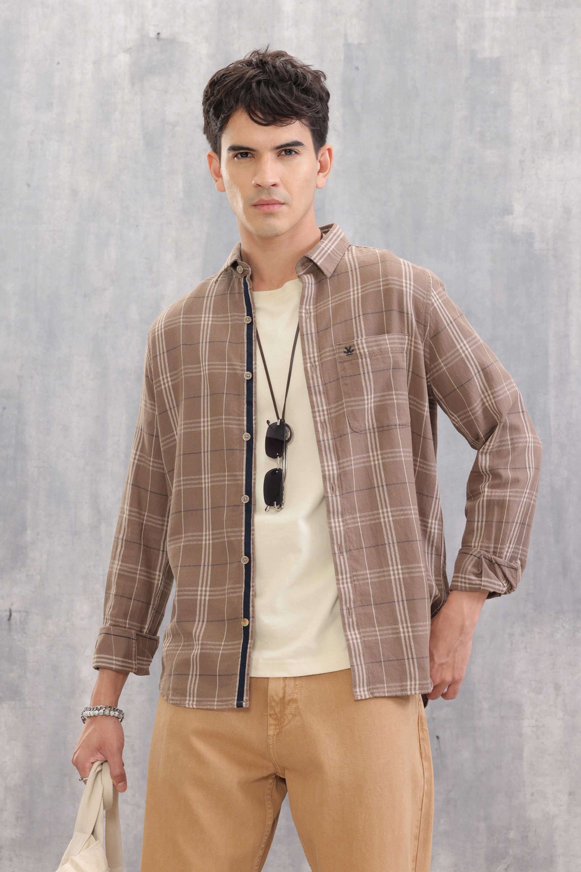 Checks-Cotton-Slim-Fit-Men-s-Casual-Wear-Shirt