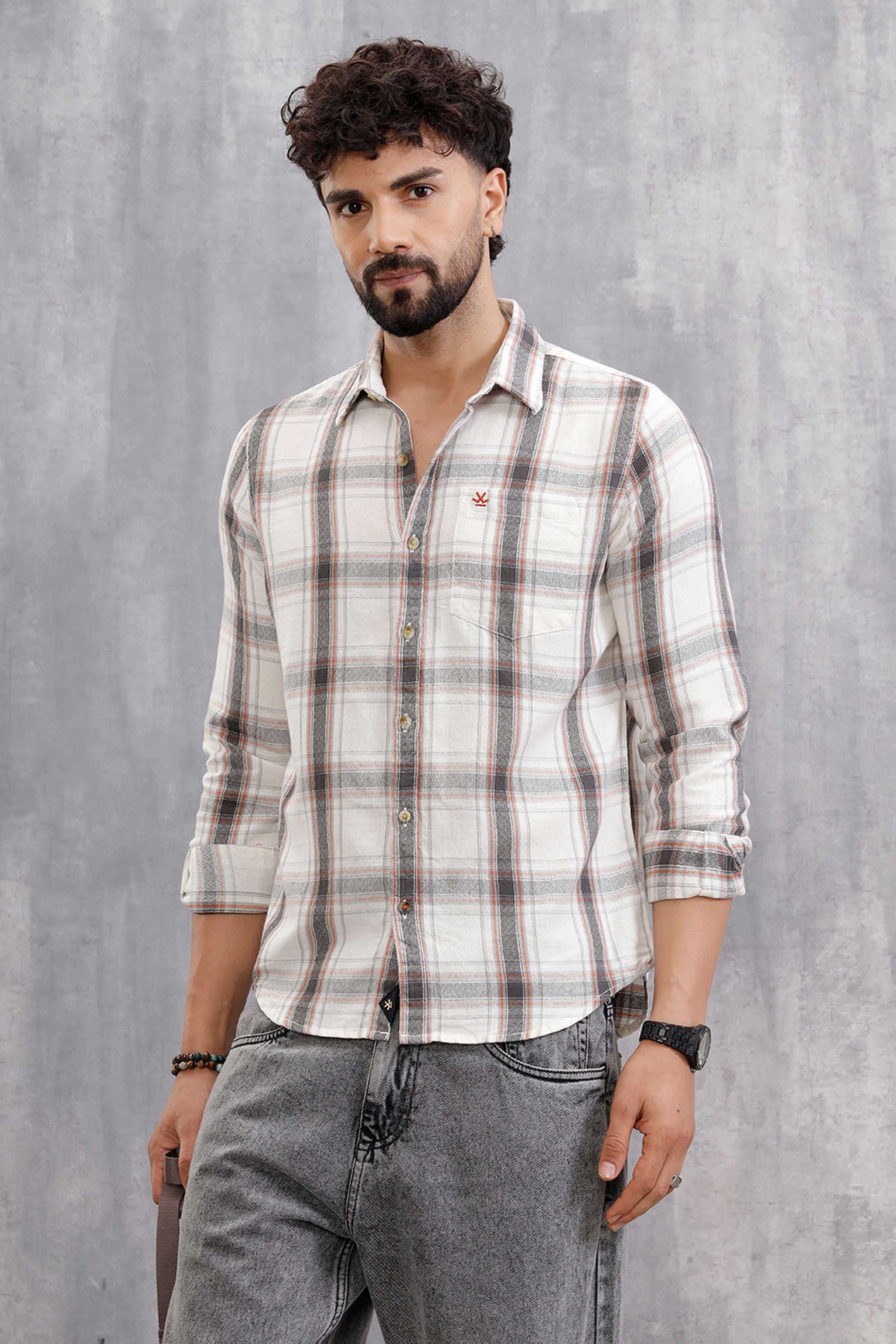 Checks-Cotton-Slim-Fit-Men-s-Casual-Wear-Shirt
