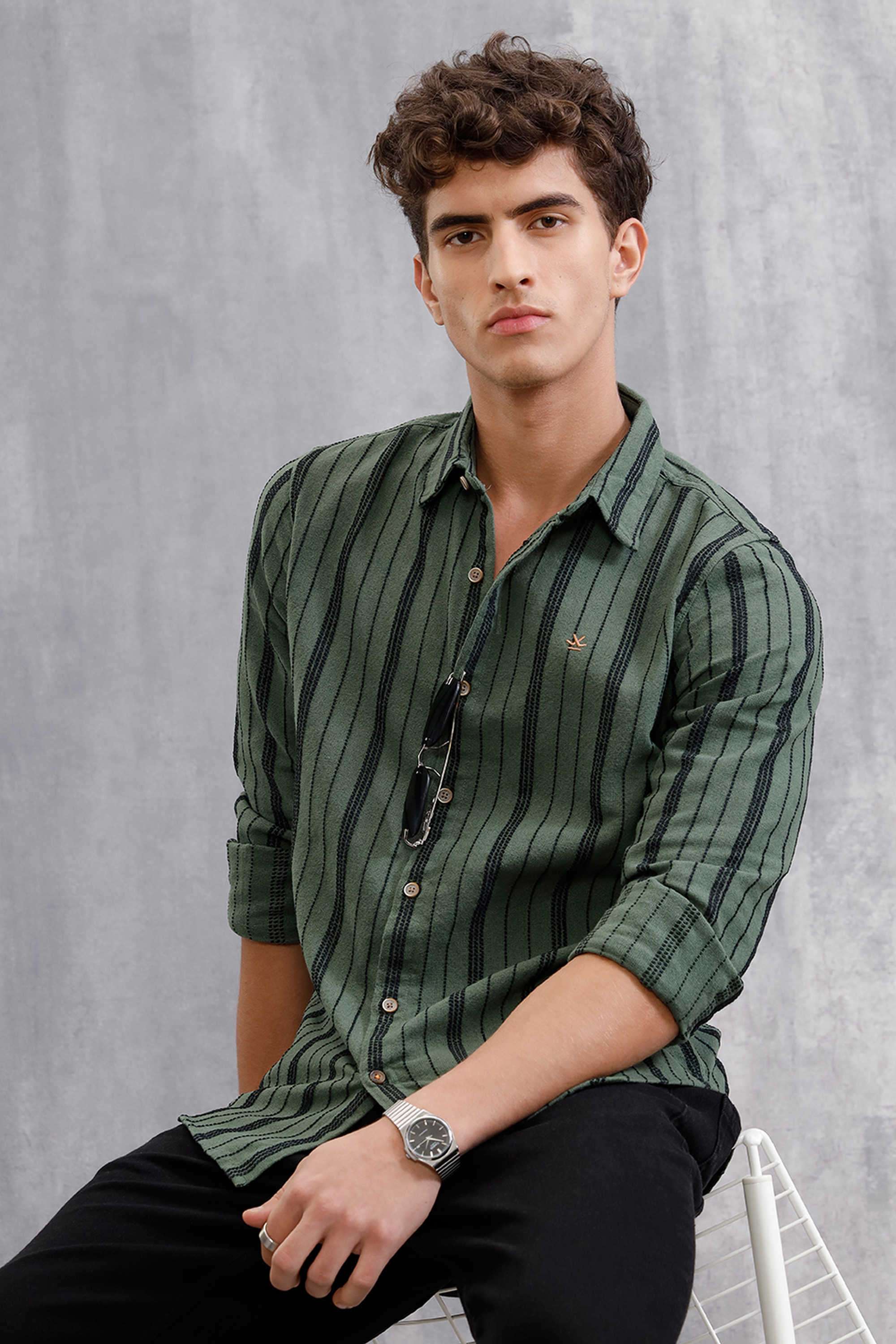 Stripes-Cotton-Slim-Fit-Men-s-Casual-Wear-Shirt