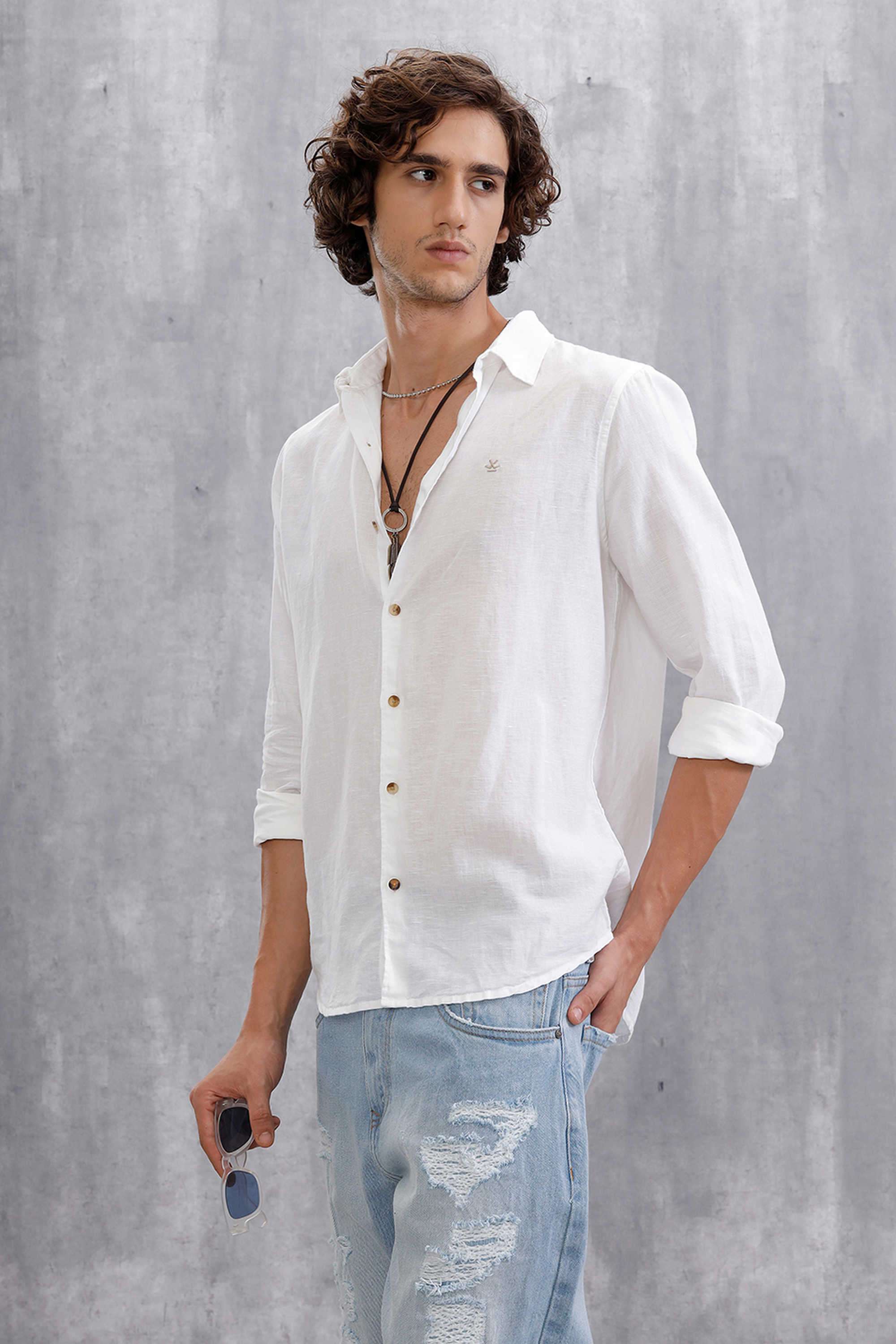 Solid-Cotton-Slim-Fit-Men-s-Casual-Wear-Shirt