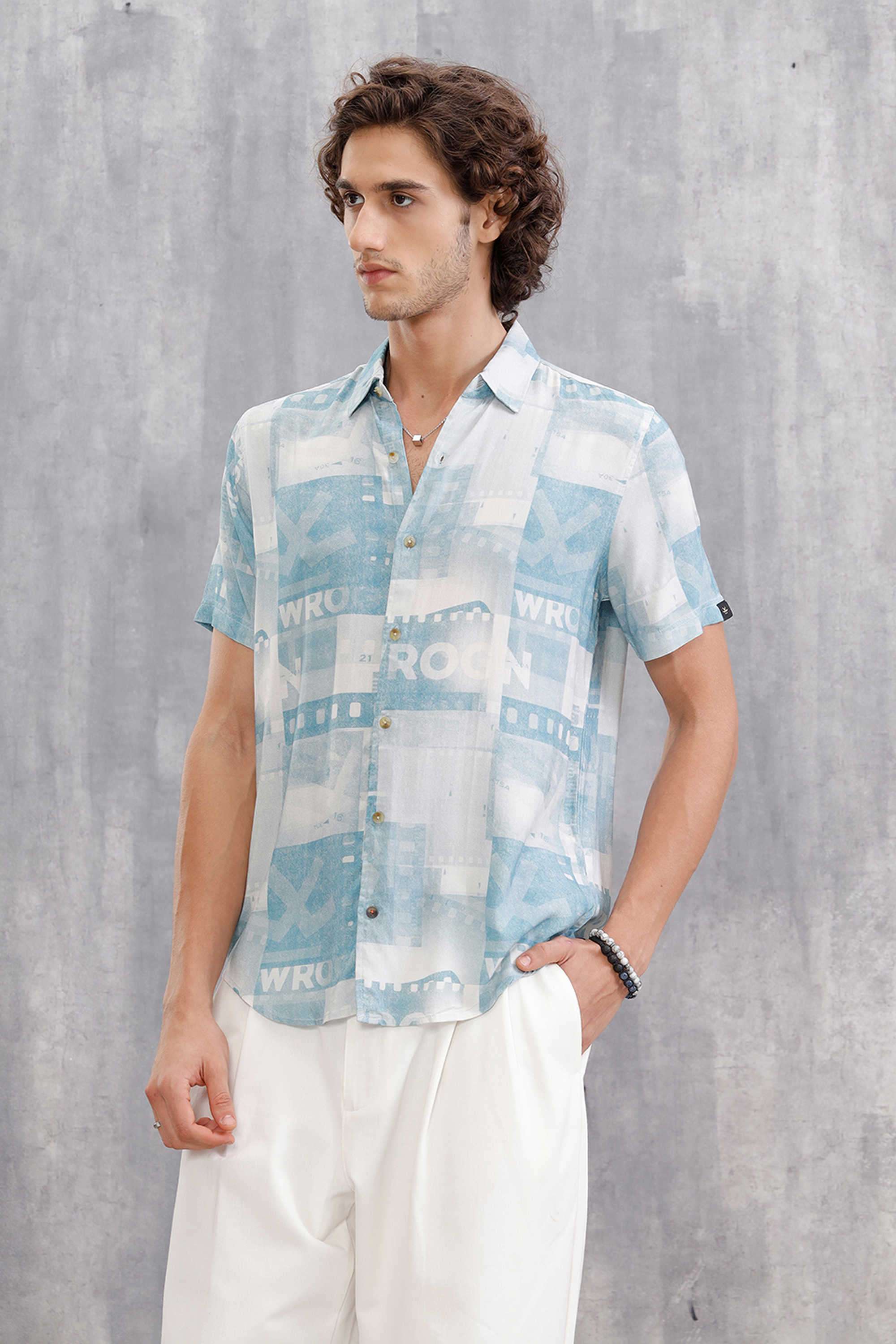 Printed-Viscose-Blend-Slim-Fit-Men-s-Casual-Wear-Shirt