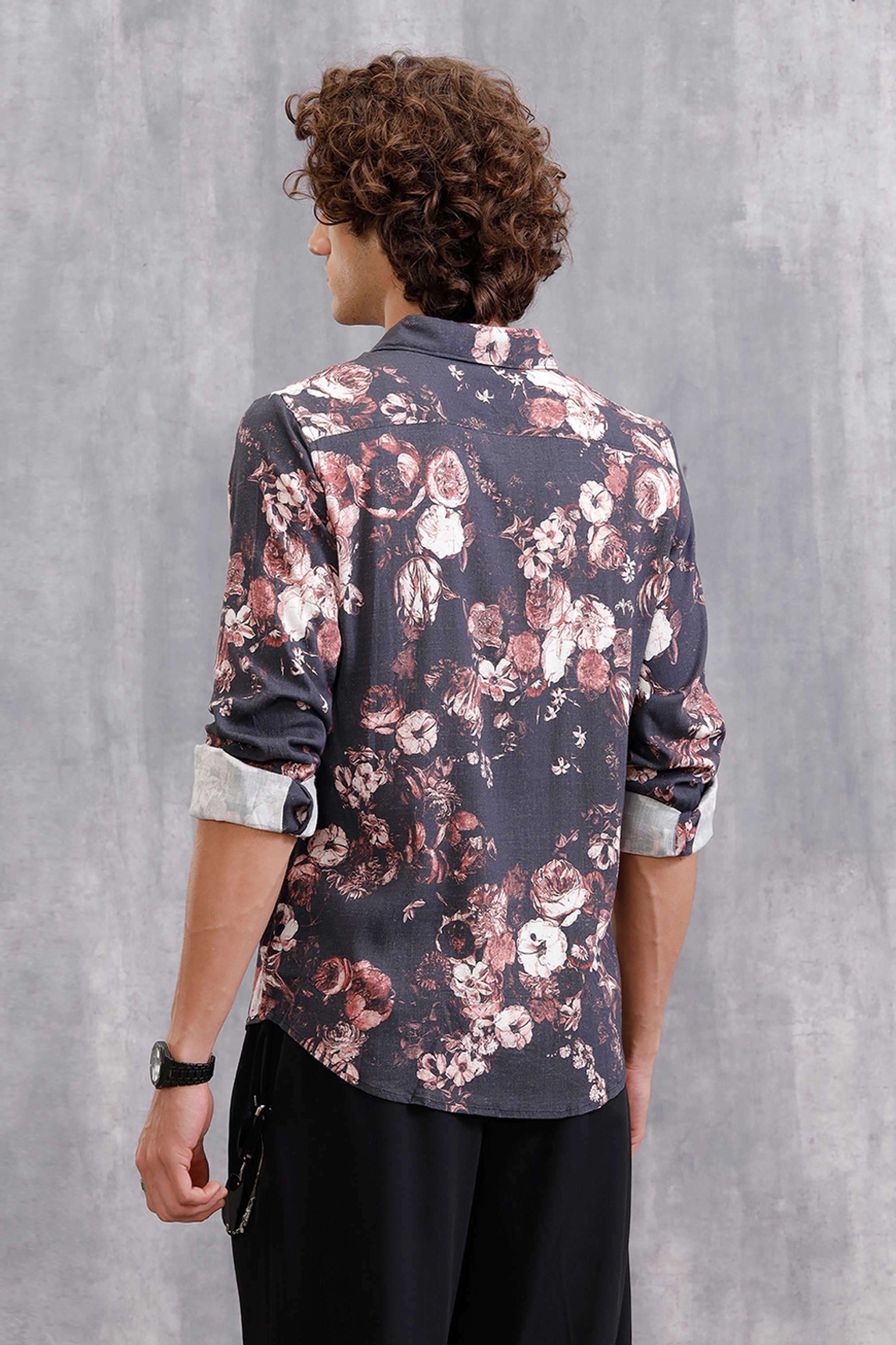 Printed-Polyester-Slim-Fit-Men-s-Casual-Wear-Shirt