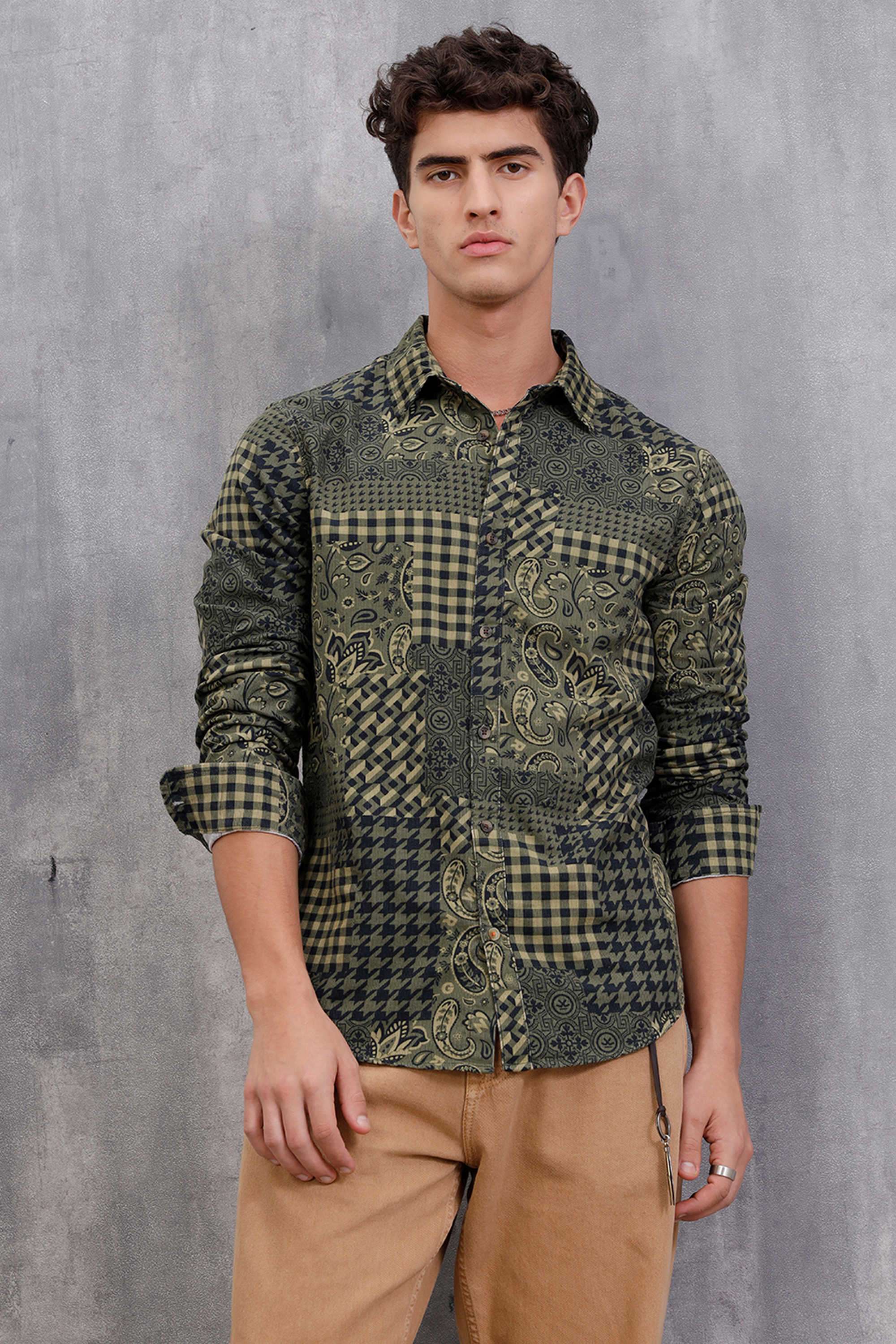 Printed-Cotton-Slim-Fit-Men-s-Casual-Wear-Shirt