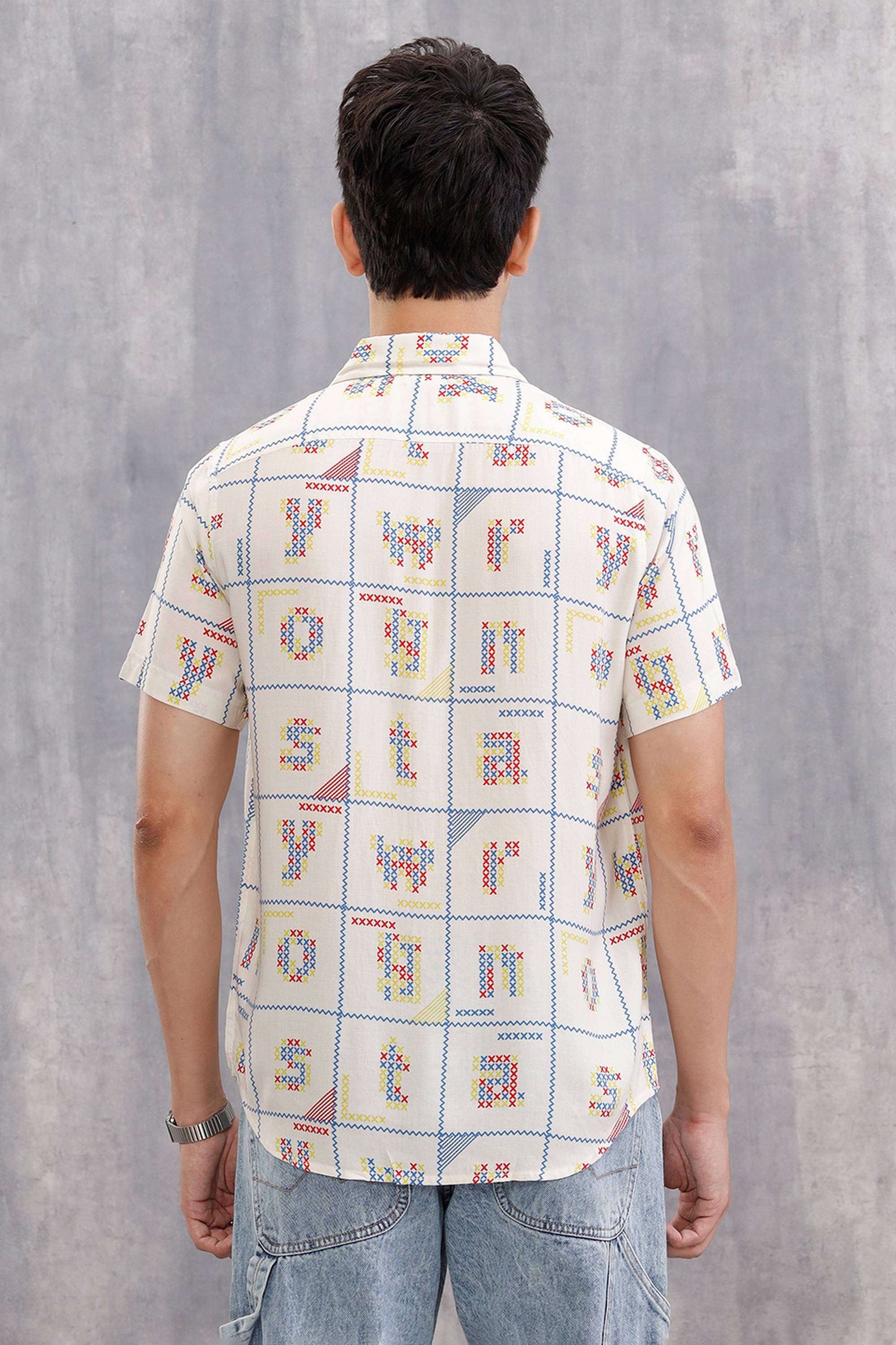 Checks-Viscose-Blend-Slim-Fit-Men-s-Shirt