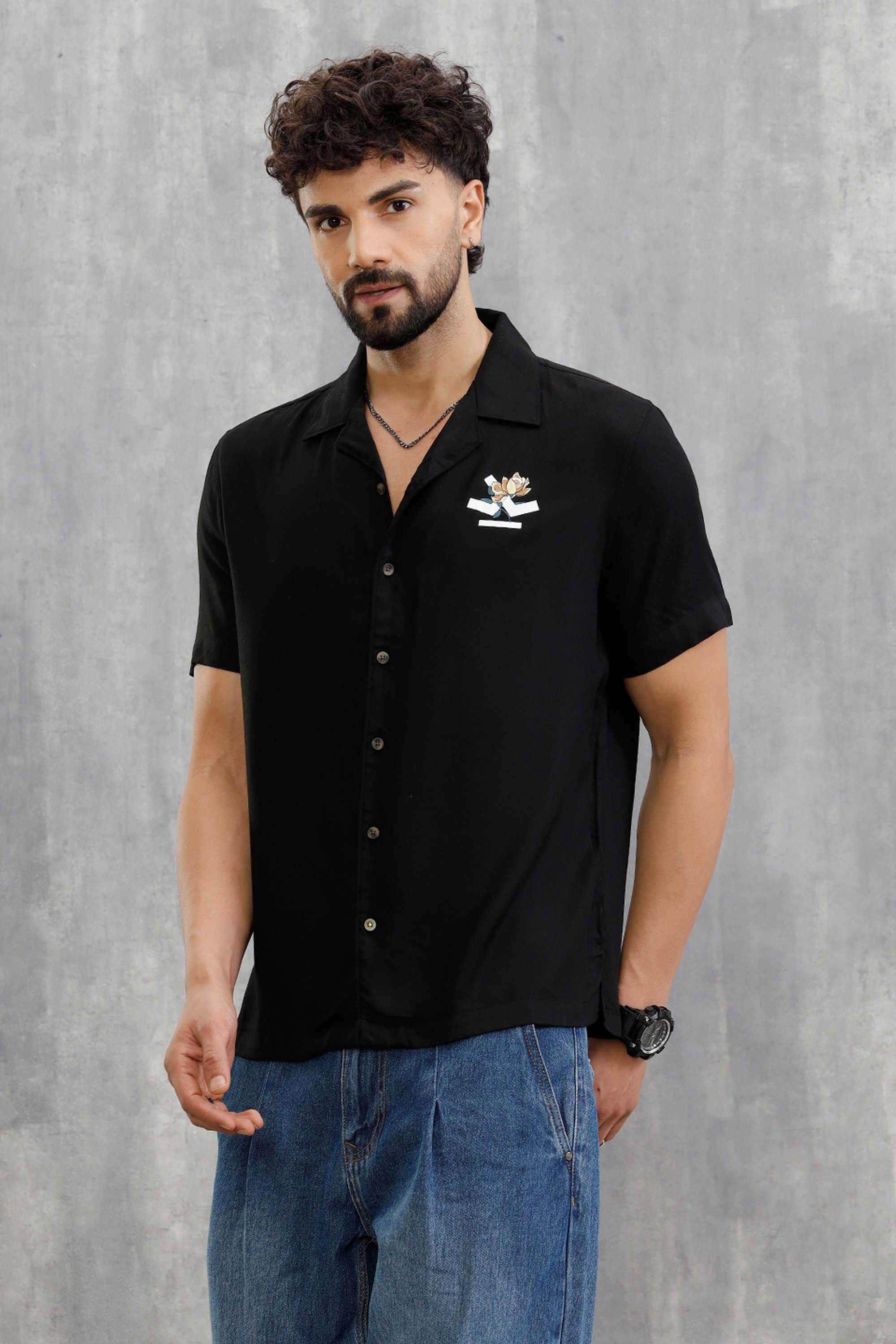 Printed-Viscose-Blend-Regular-Fit-Men-s-Casual-Wear-Shirt