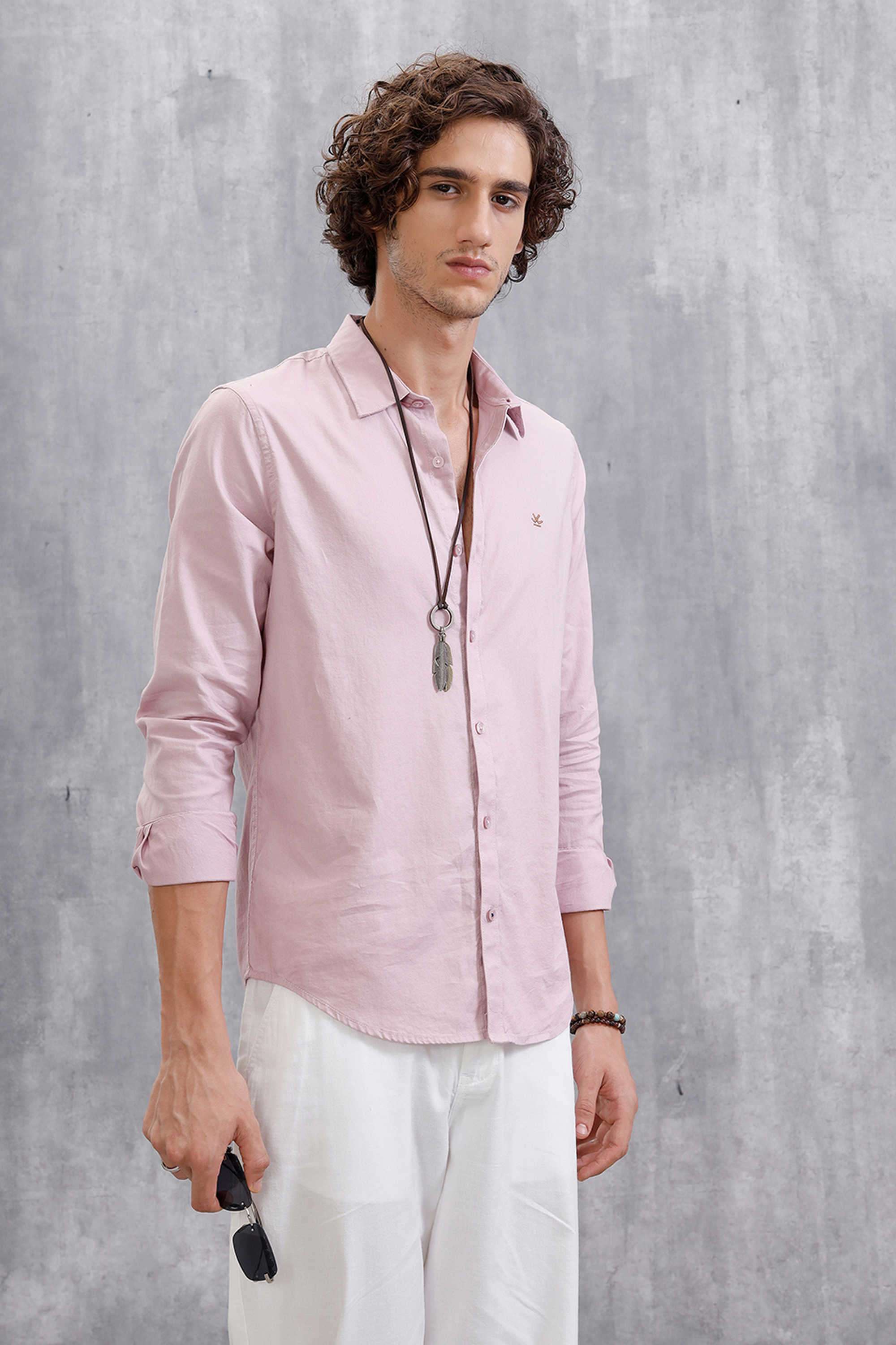Solid-Cotton-Slim-Fit-Men-s-Casual-Wear-Shirt