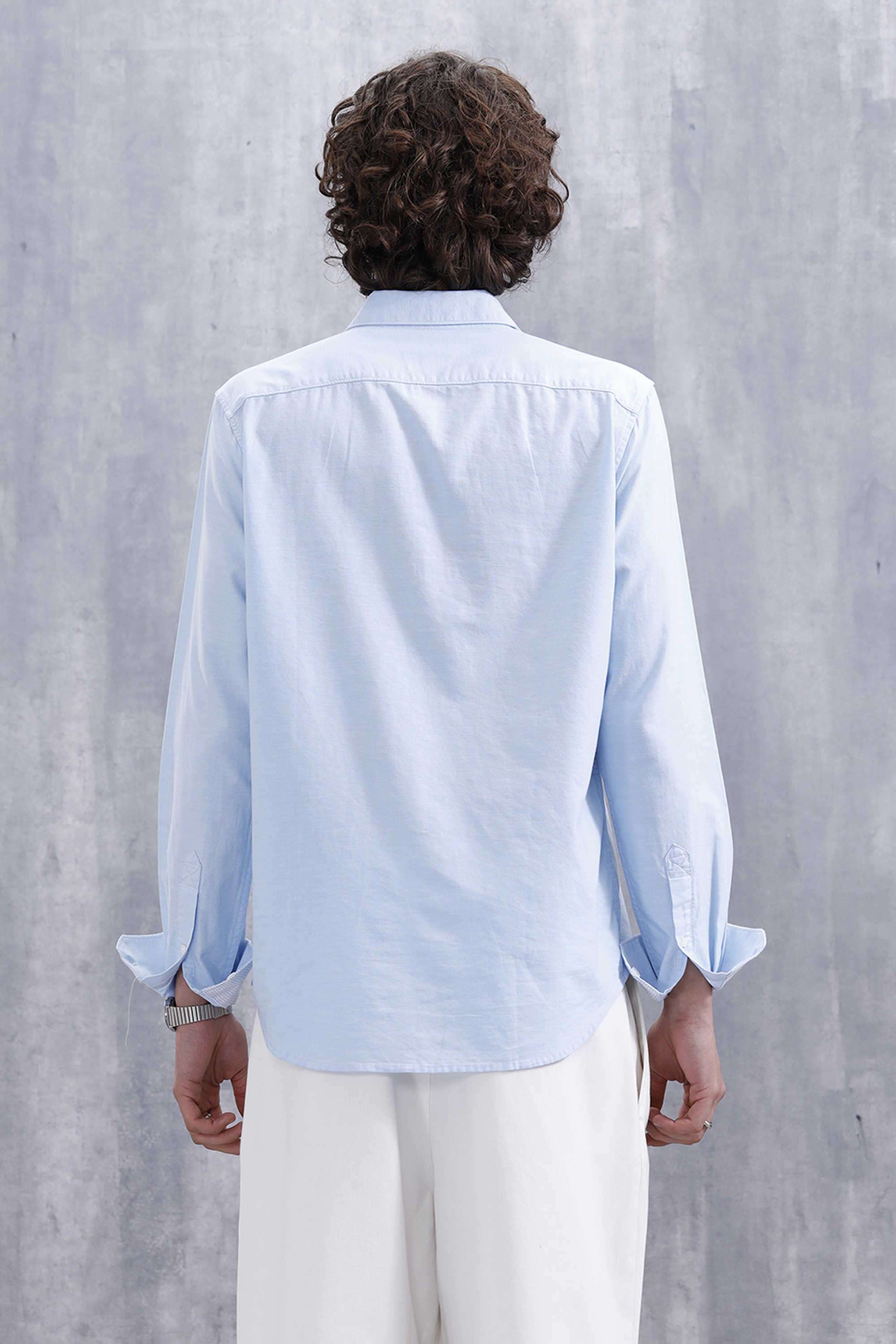 Solid-Cotton-Slim-Fit-Men-s-Casual-Wear-Shirt