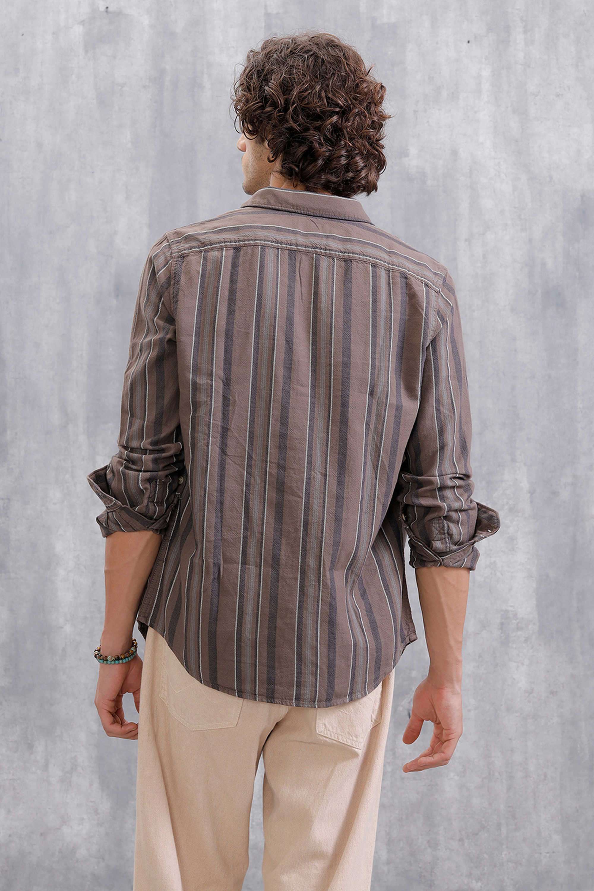 Stripes-Cotton-Slim-Fit-Men-s-Casual-Wear-Shirt