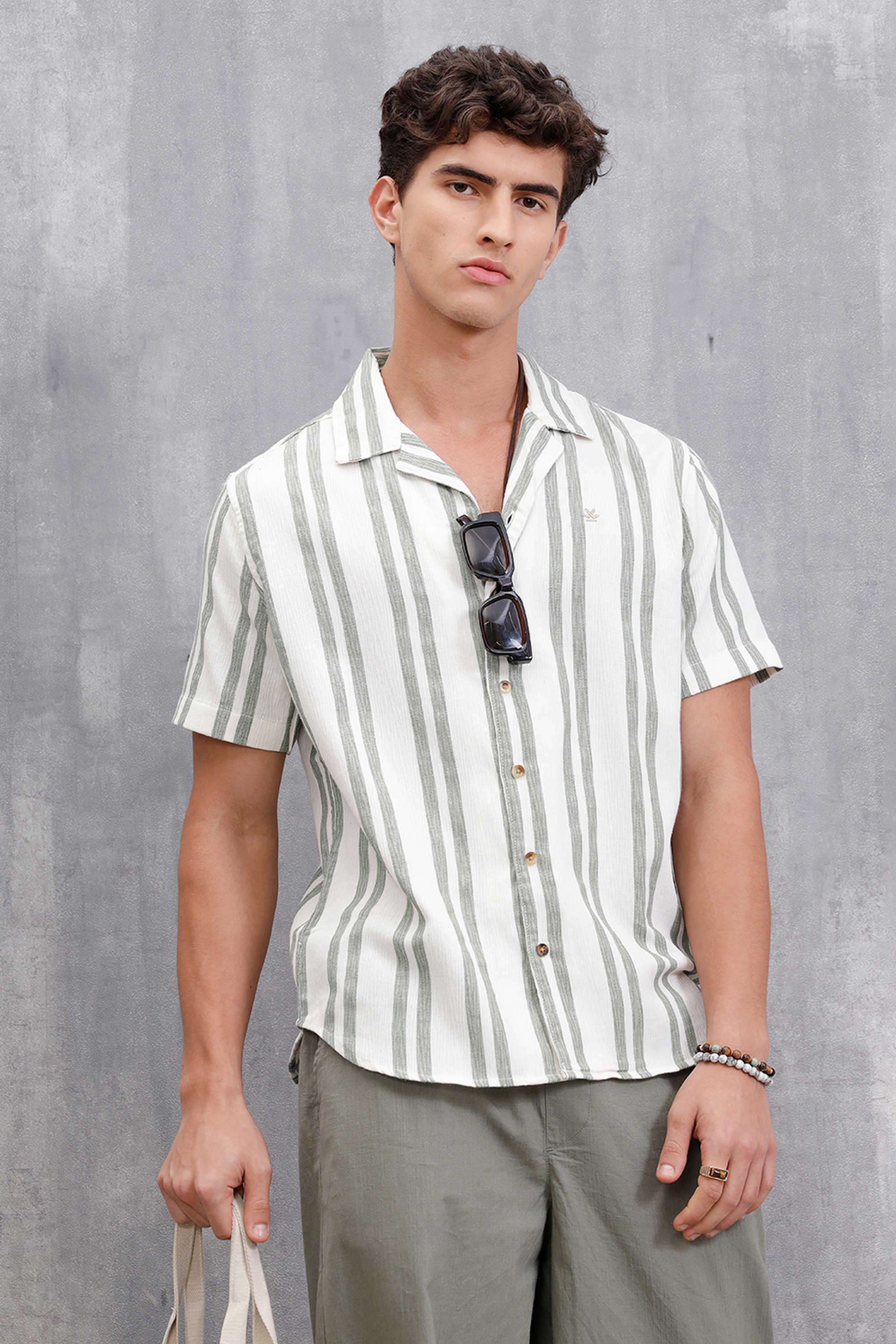 Stripes-Cotton-Regular-Fit-Men-s-Casual-Wear-Shirt