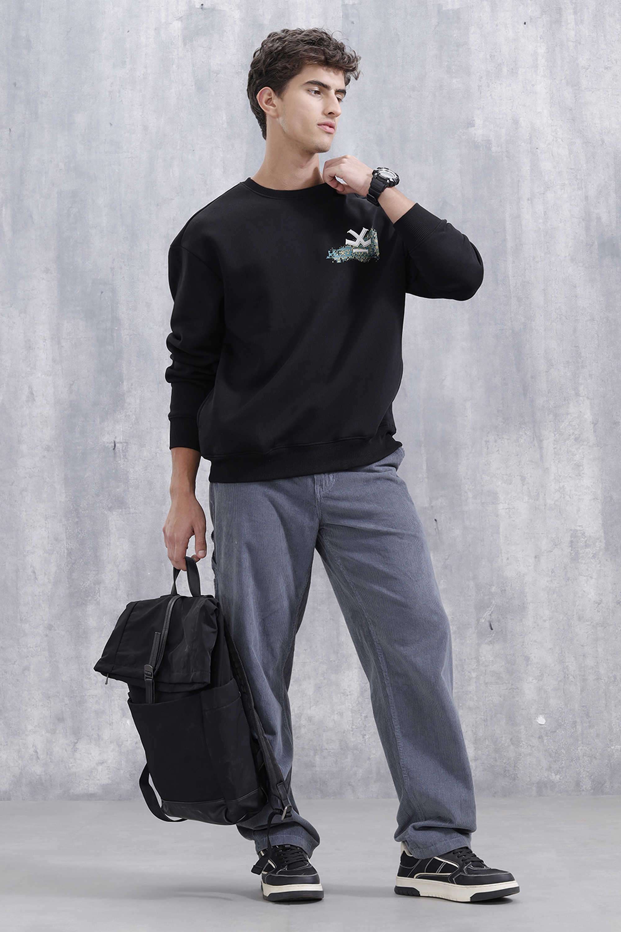 Graphic-Print-Polyester-Oversized-Fit-Men-Sweatshirt