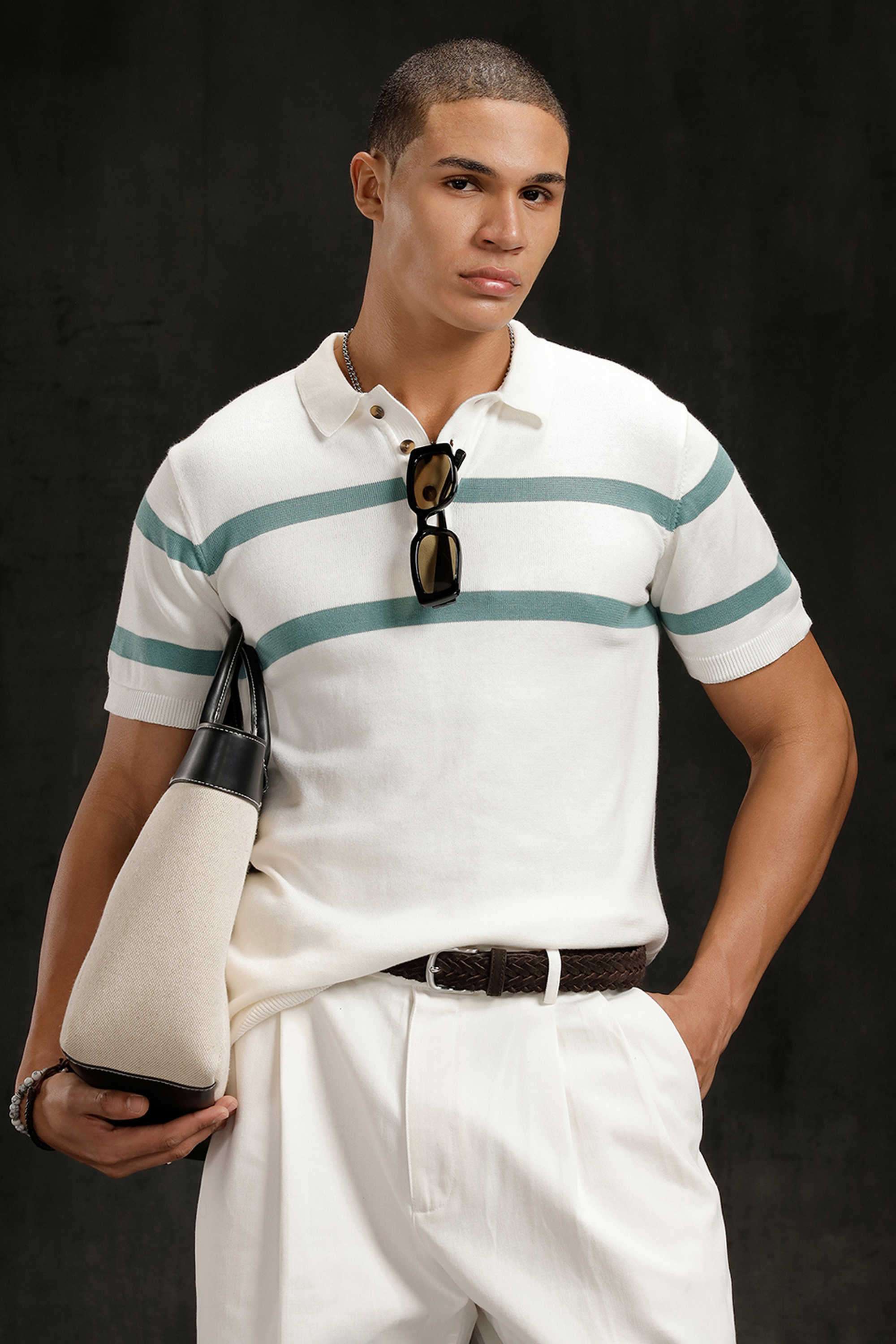 Stripes-Cotton-Polo-Men-s-T-Shirt