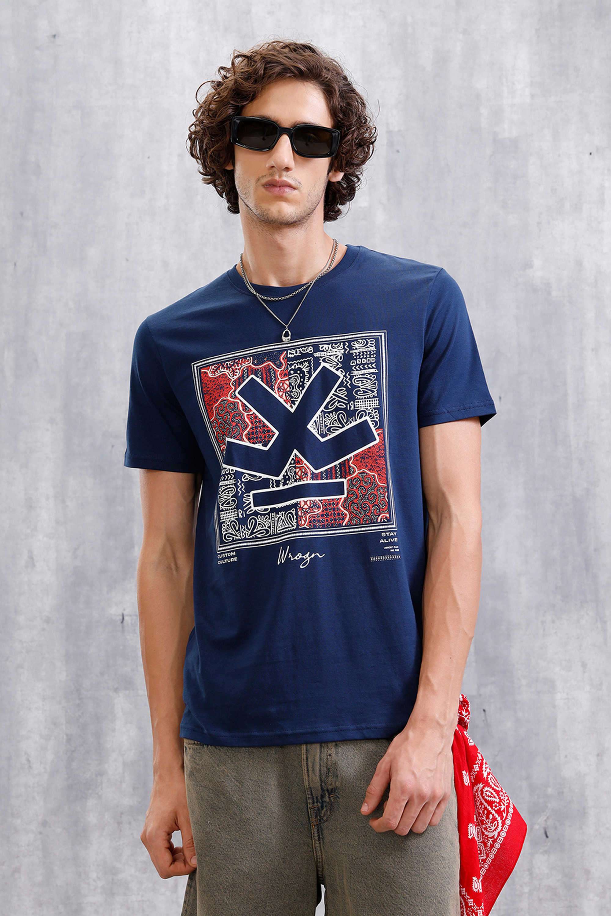 Solid-Cotton-Round-Neck-Men-s-T-Shirt