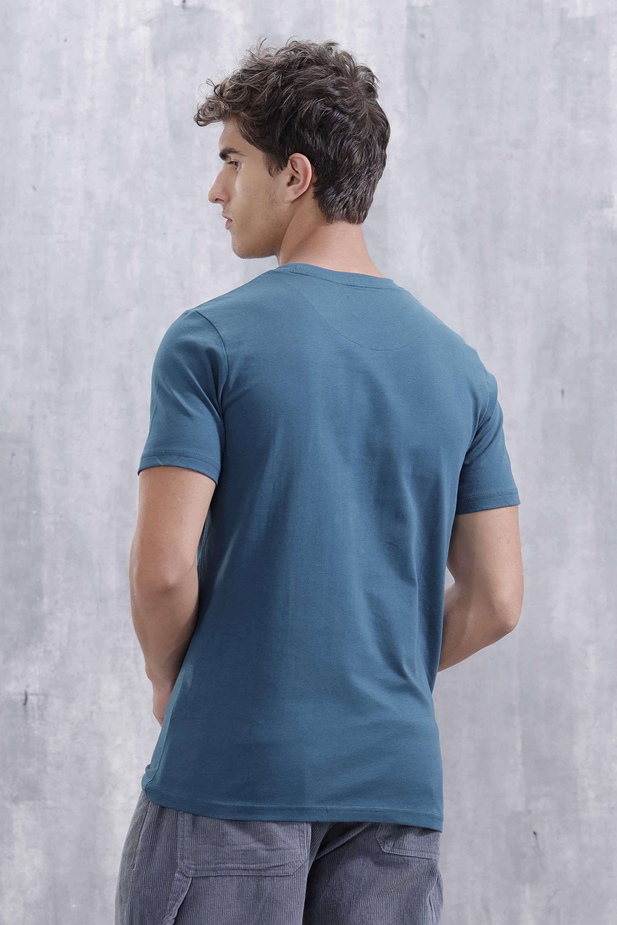Solid-Cotton-Round-Neck-Men-s-T-Shirt