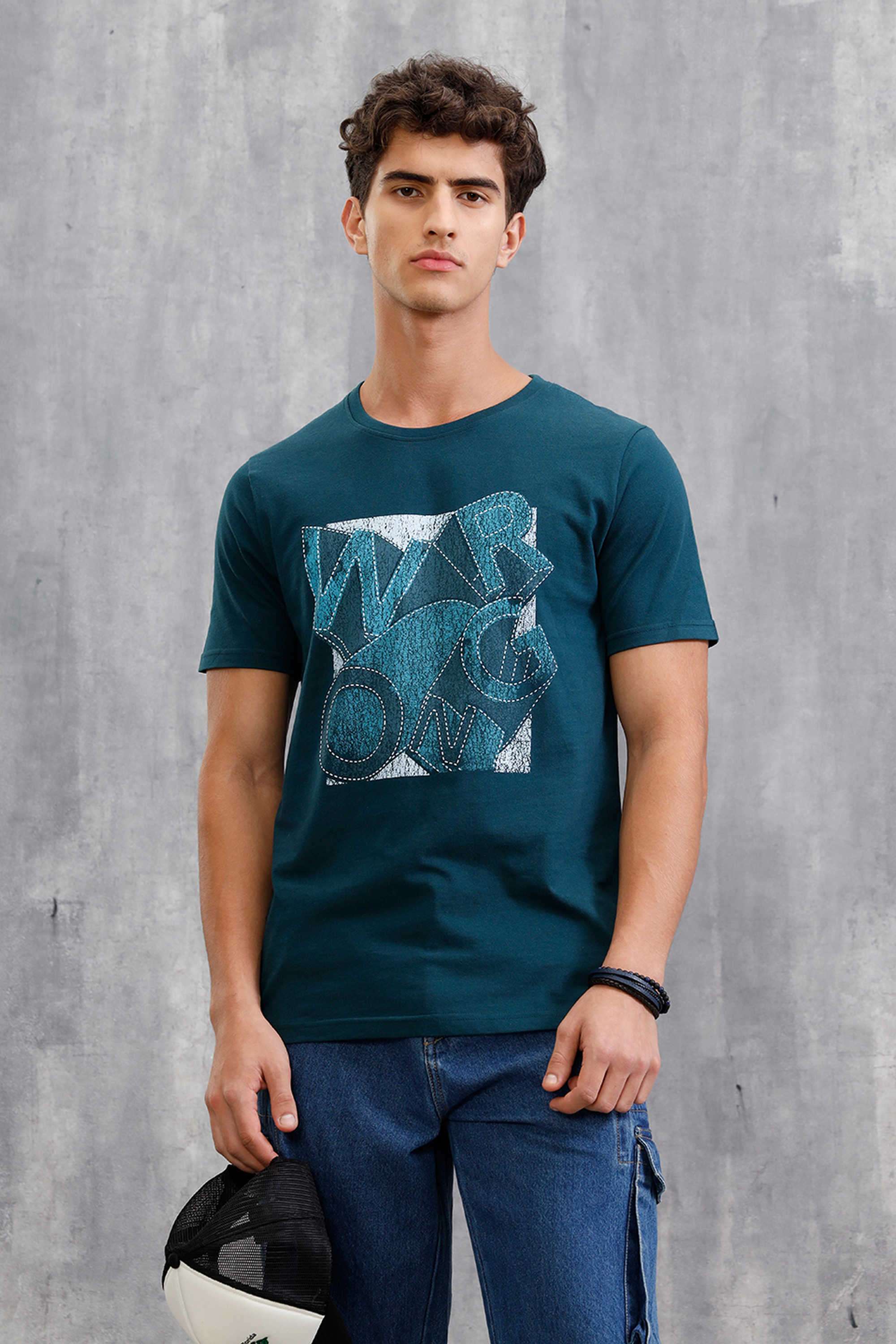 Solid-Cotton-Round-Neck-Men-s-T-Shirt