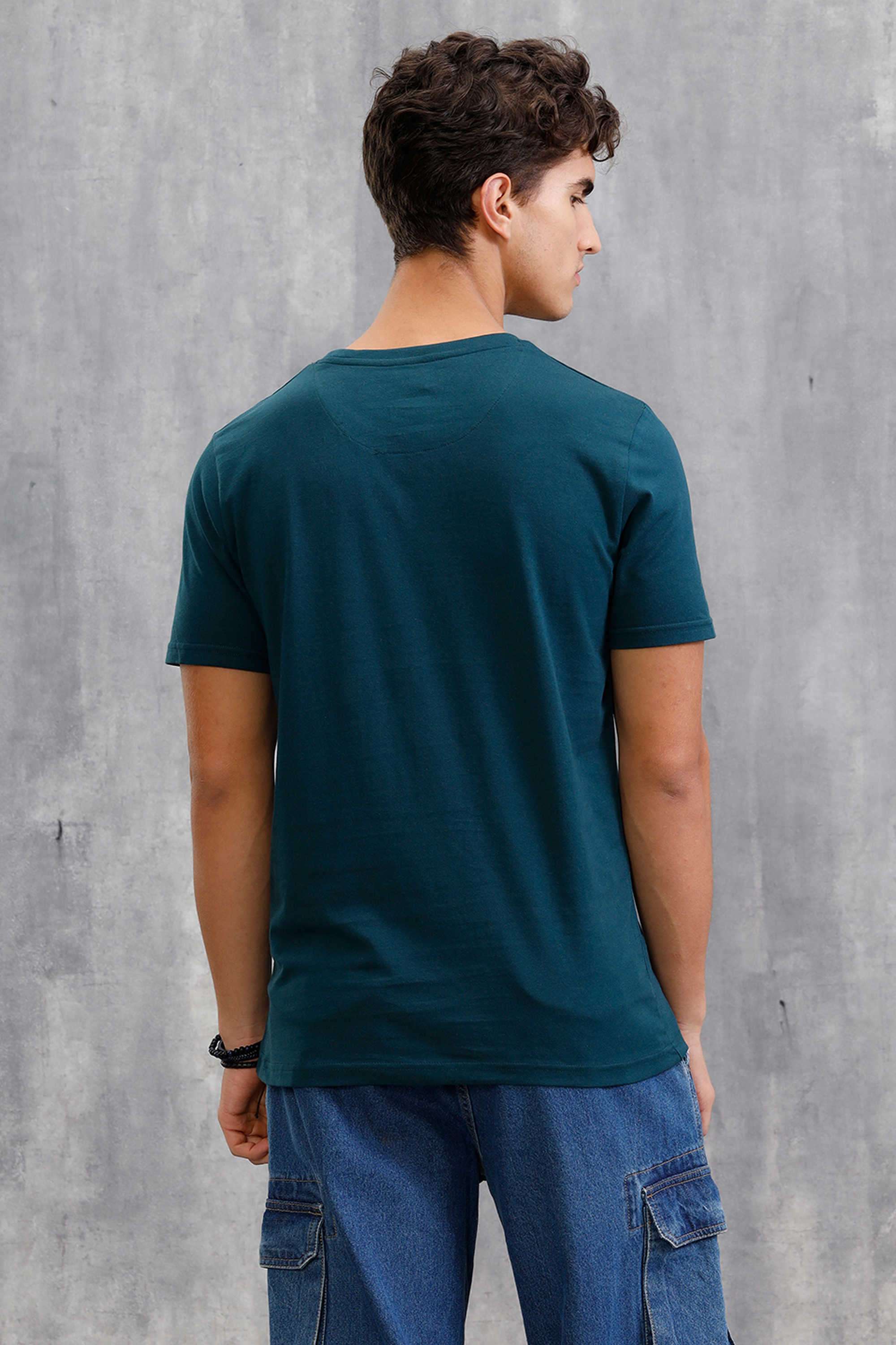 Solid-Cotton-Round-Neck-Men-s-T-Shirt