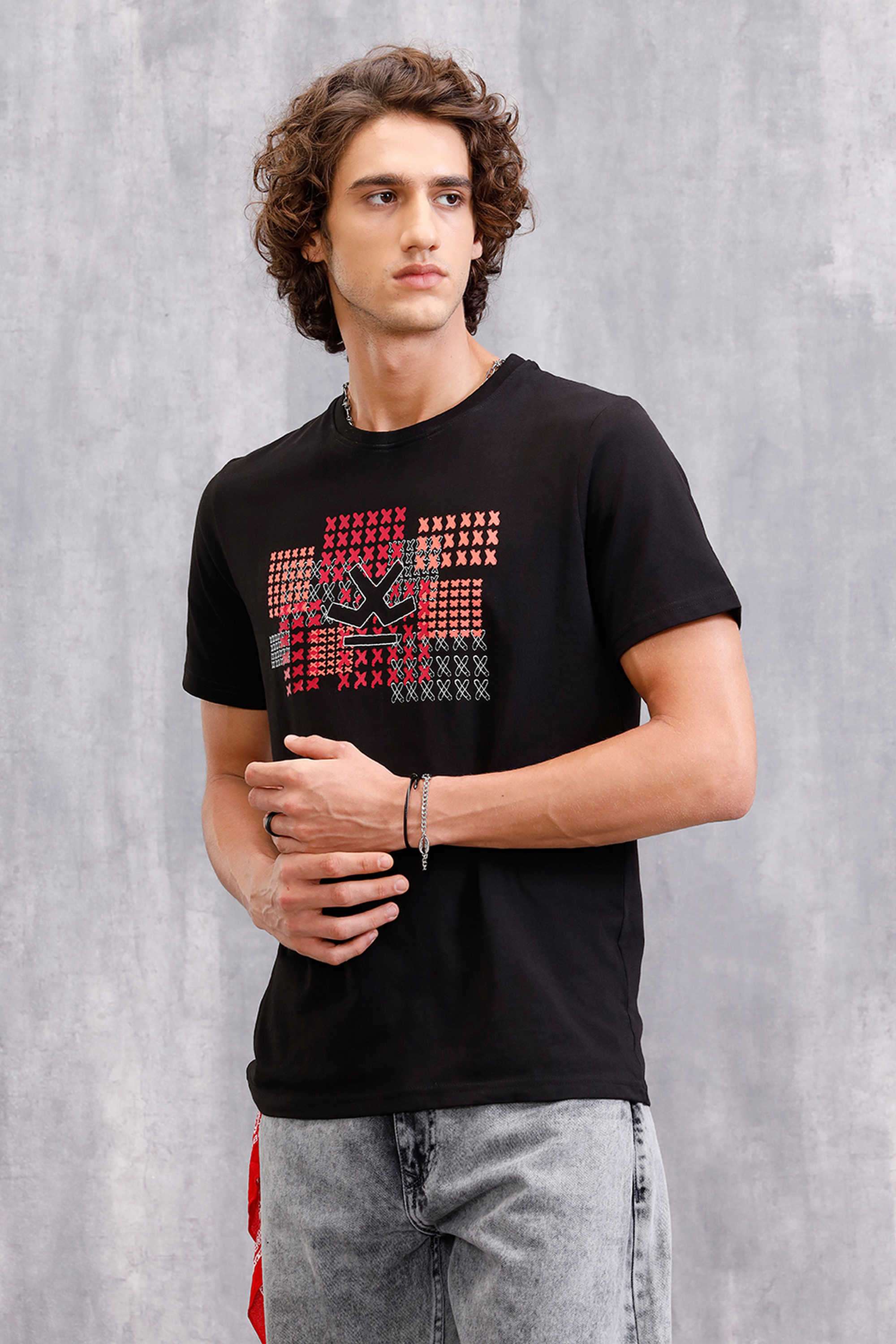 Solid-Cotton-Round-Neck-Men-s-T-Shirt