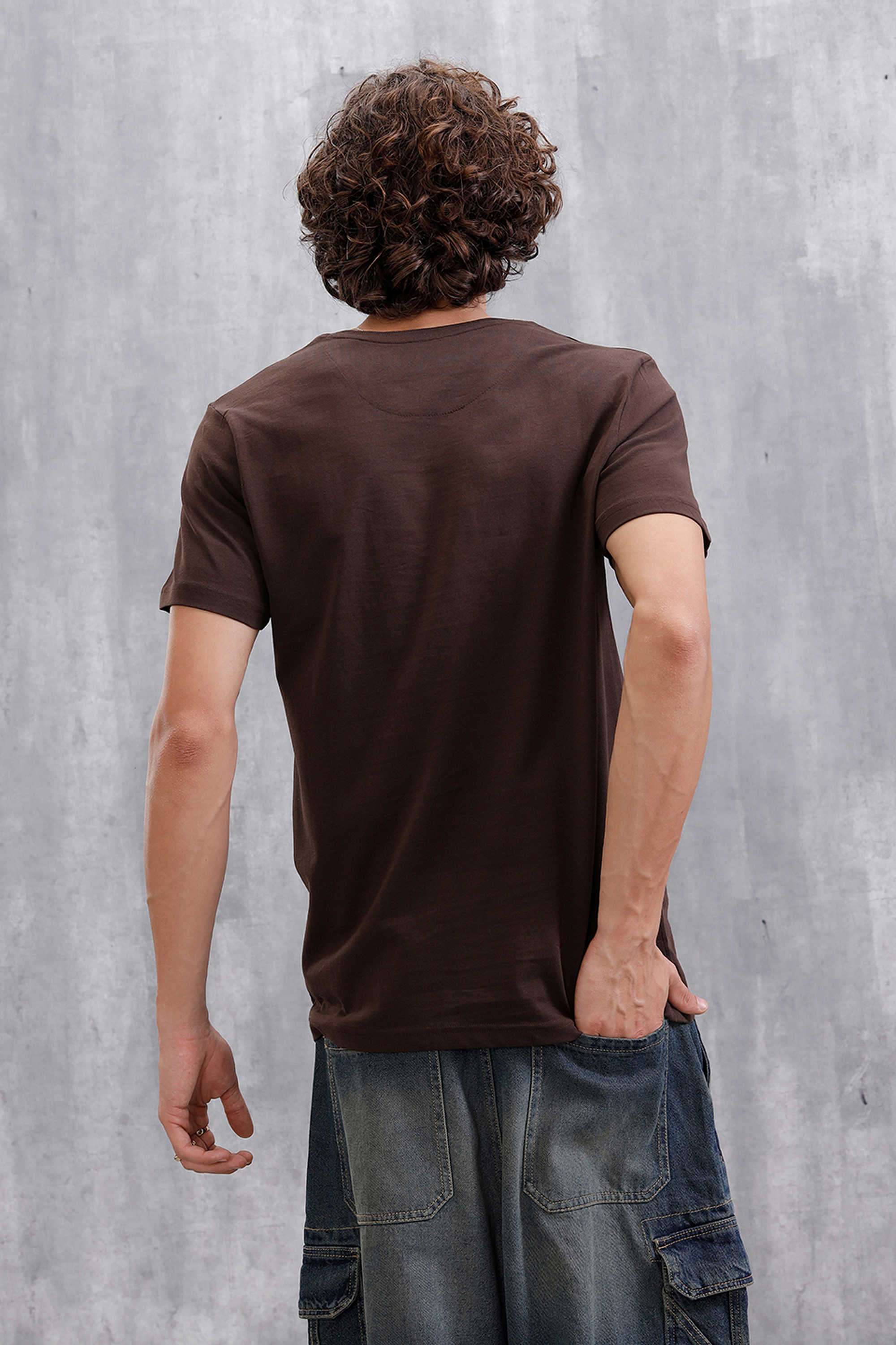 Solid-Cotton-Round-Neck-Men-s-T-Shirt