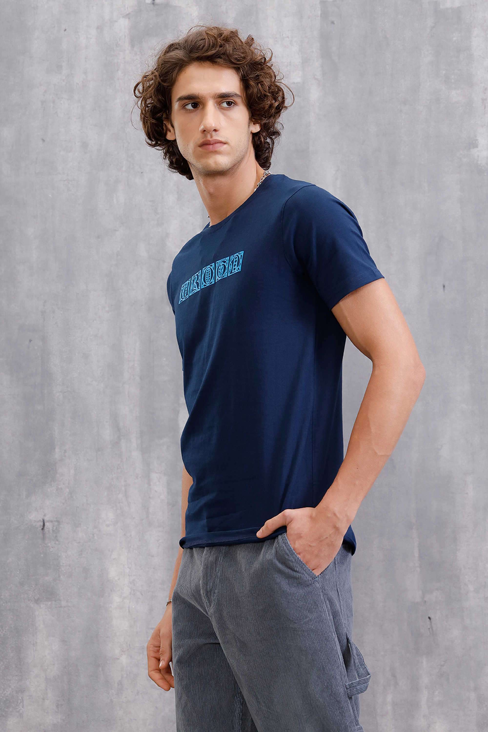 Solid-Cotton-Round-Neck-Men-s-T-Shirt