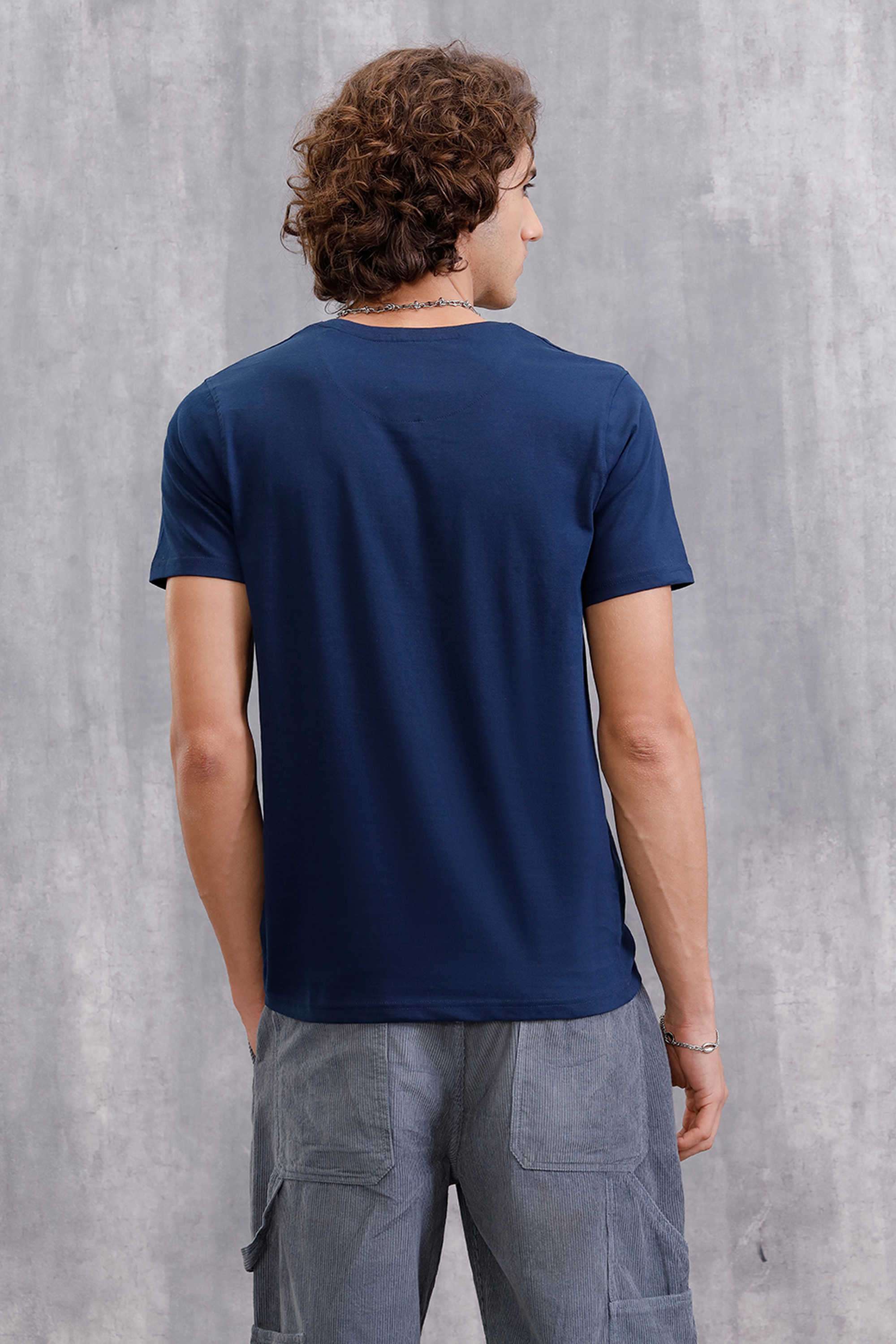 Solid-Cotton-Round-Neck-Men-s-T-Shirt