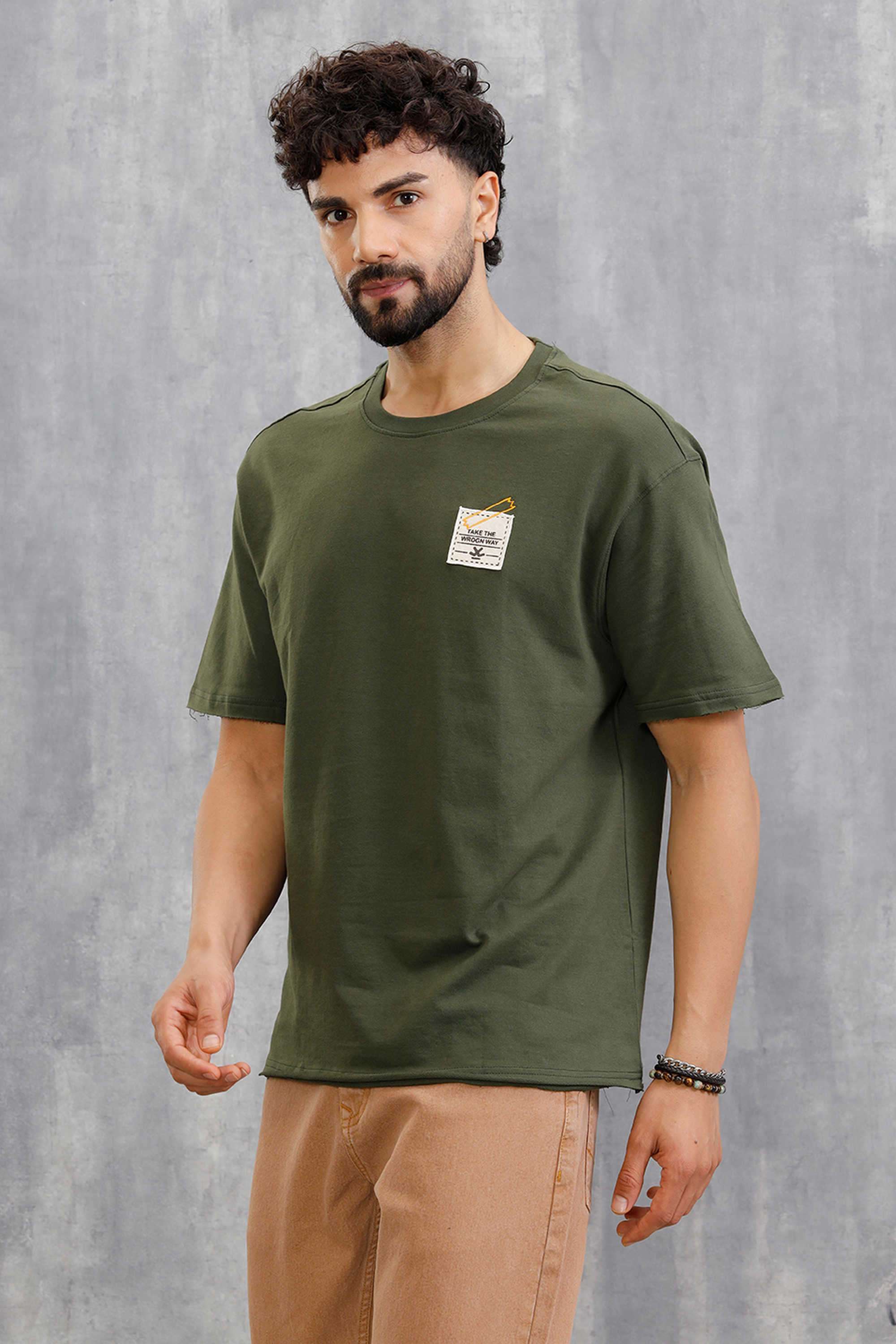 Solid-Cotton-Round-Neck-Men-s-T-Shirt