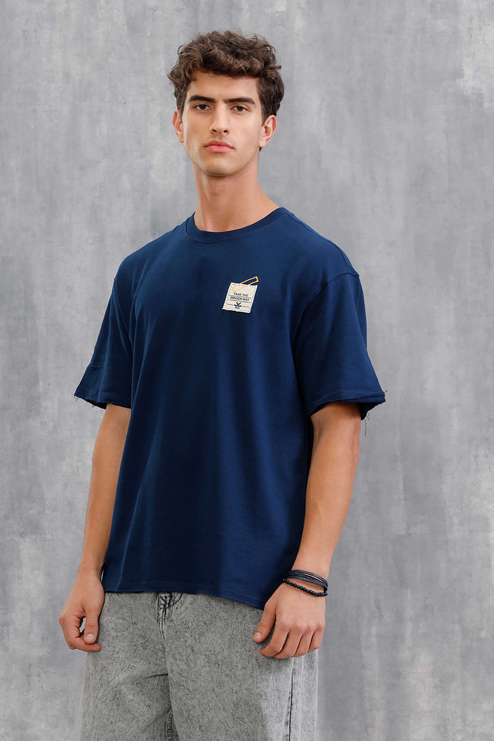 Solid-Cotton-Round-Neck-Men-s-T-Shirt