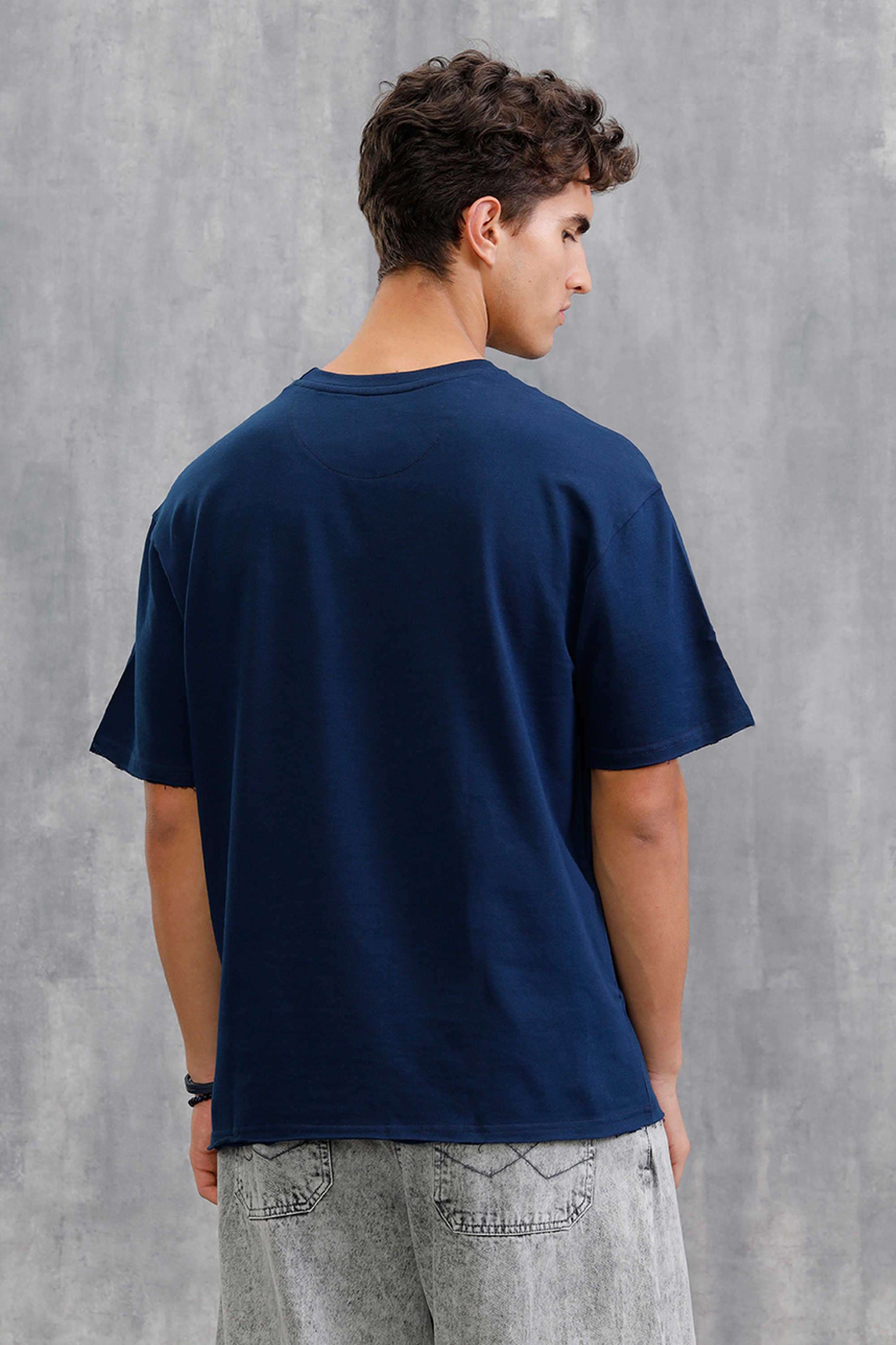 Solid-Cotton-Round-Neck-Men-s-T-Shirt