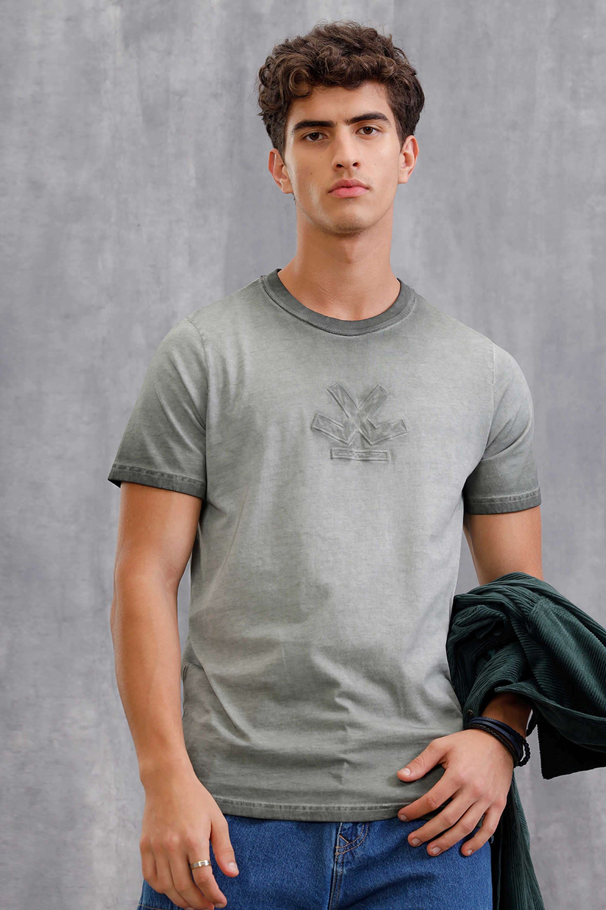 Solid-Cotton-Round-Neck-Men-s-T-Shirt
