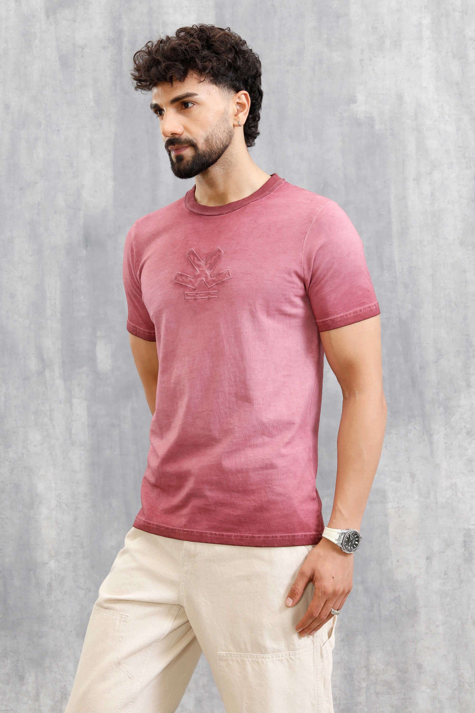 Solid-Cotton-Round-Neck-Men-s-T-Shirt