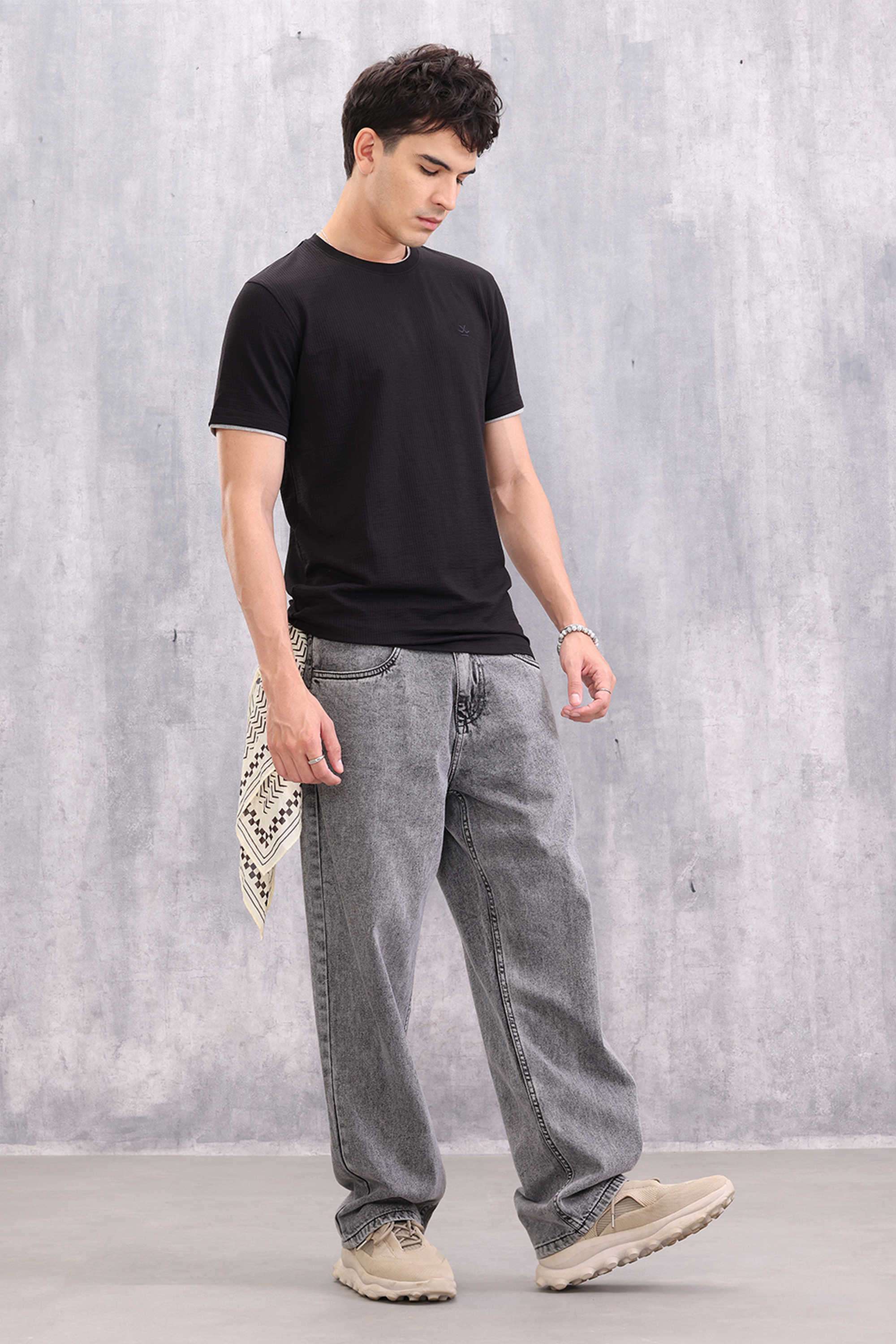 Solid-Cotton-Round-Neck-Men-s-T-Shirt