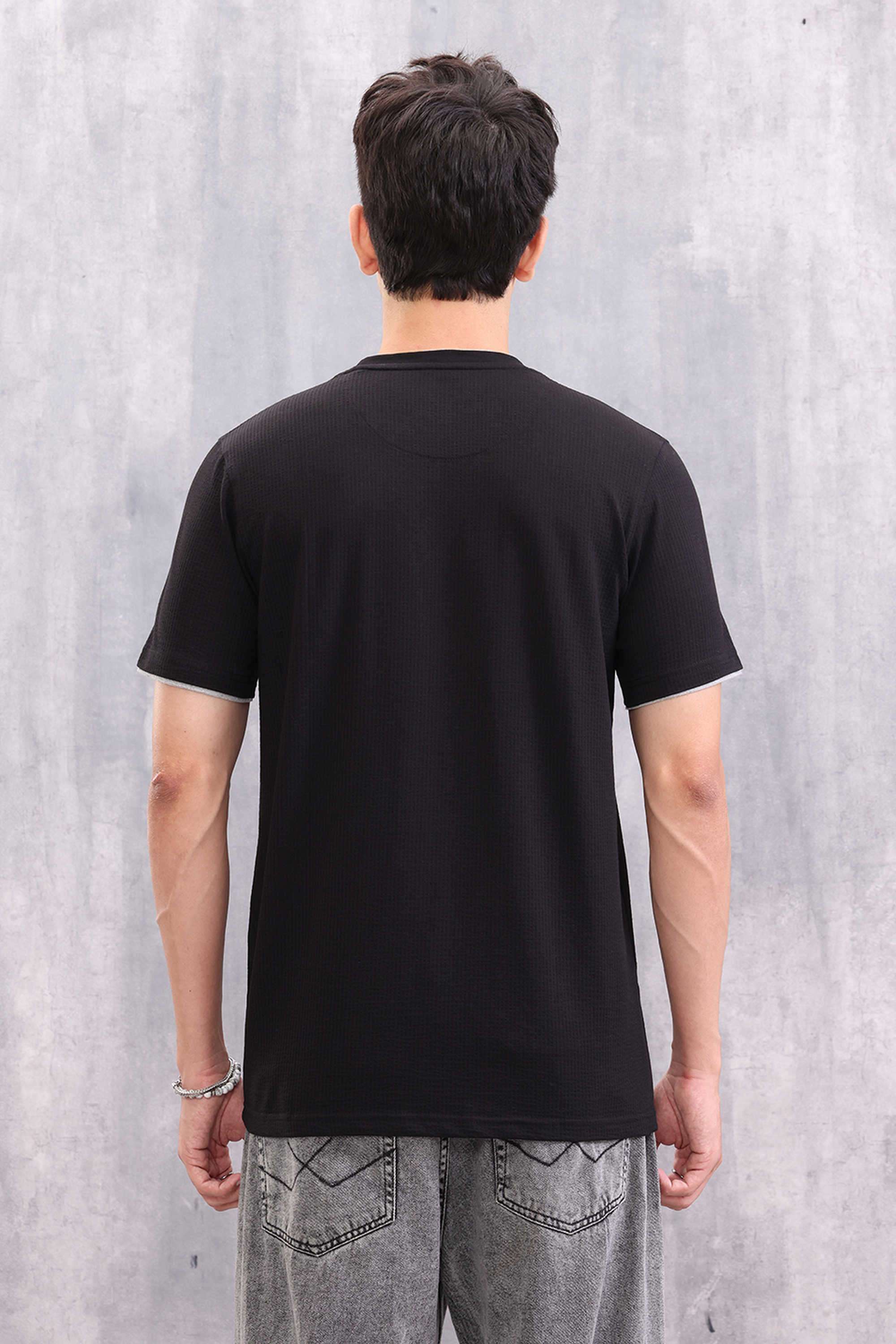 Solid-Cotton-Round-Neck-Men-s-T-Shirt