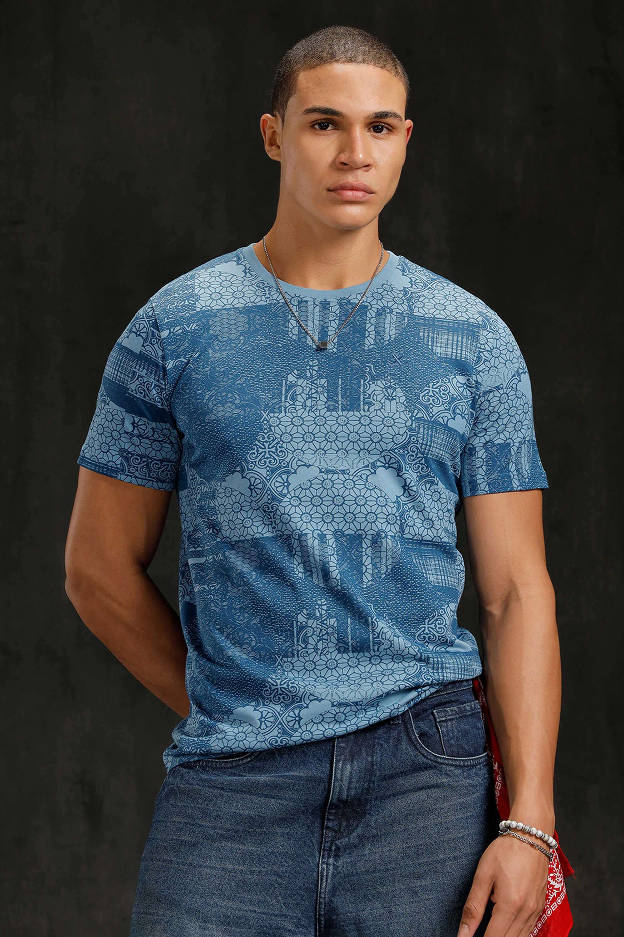 Solid-Cotton-Round-Neck-Men-s-T-Shirt